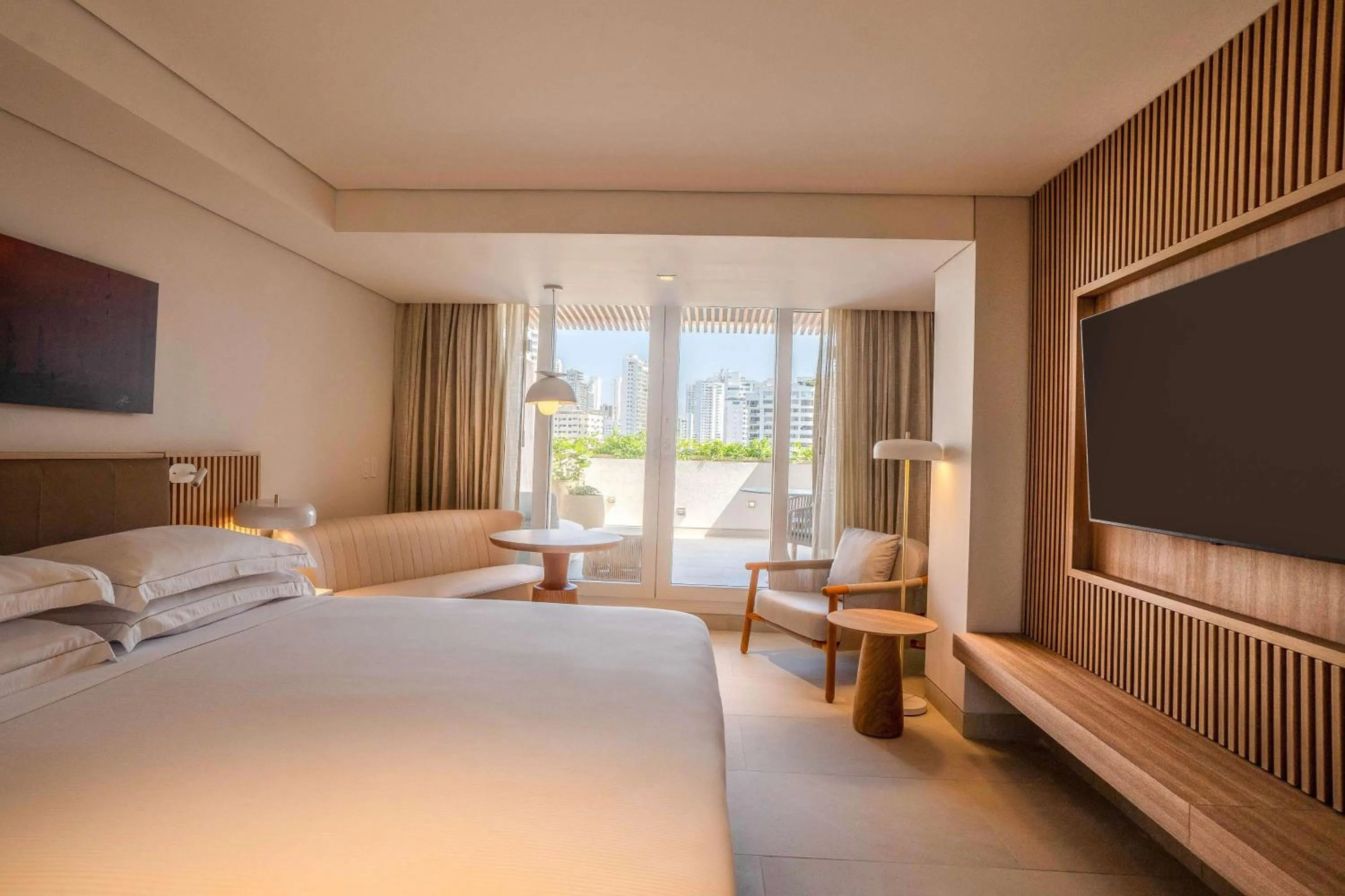 Bed in Hilton Cartagena