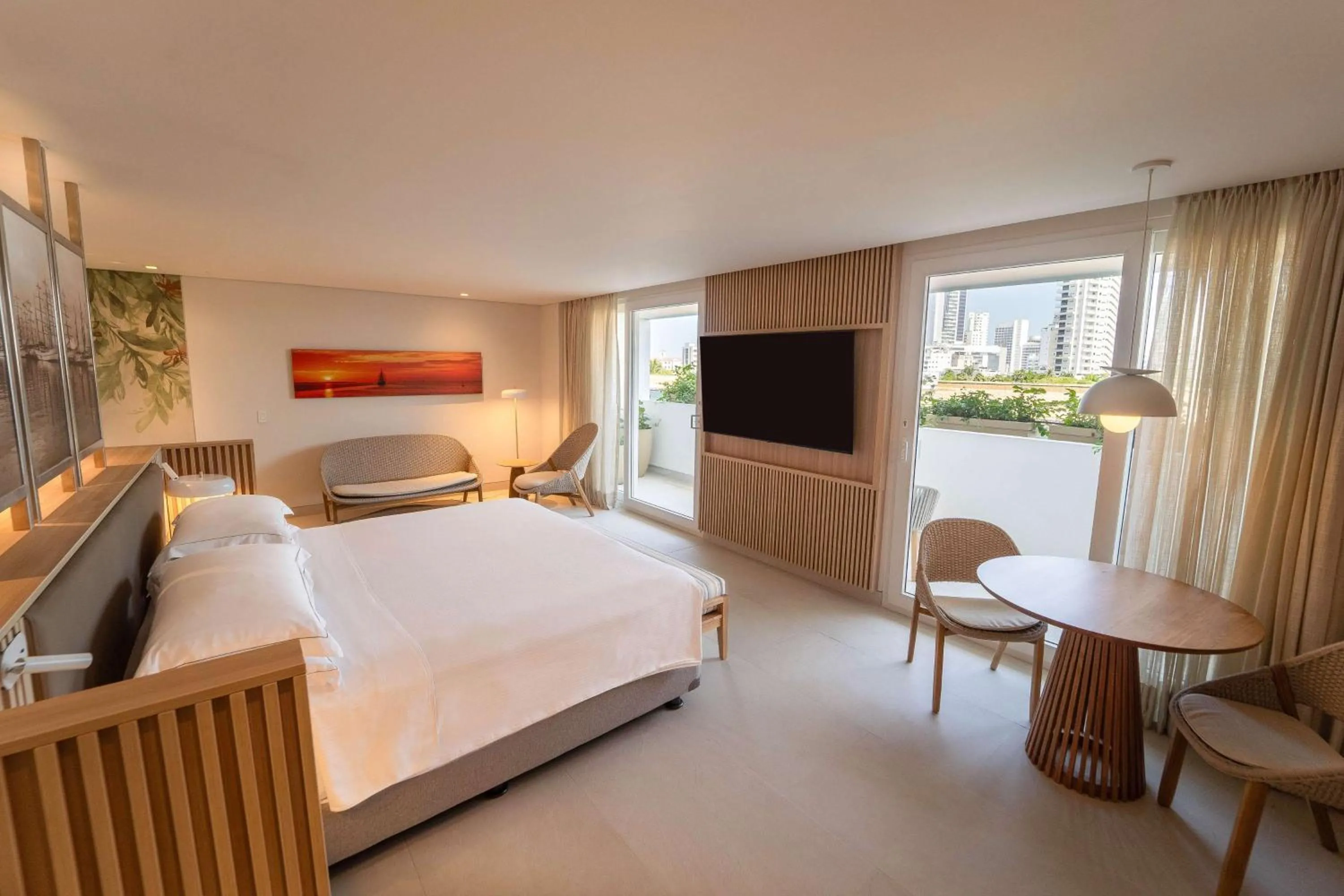 Bed in Hilton Cartagena