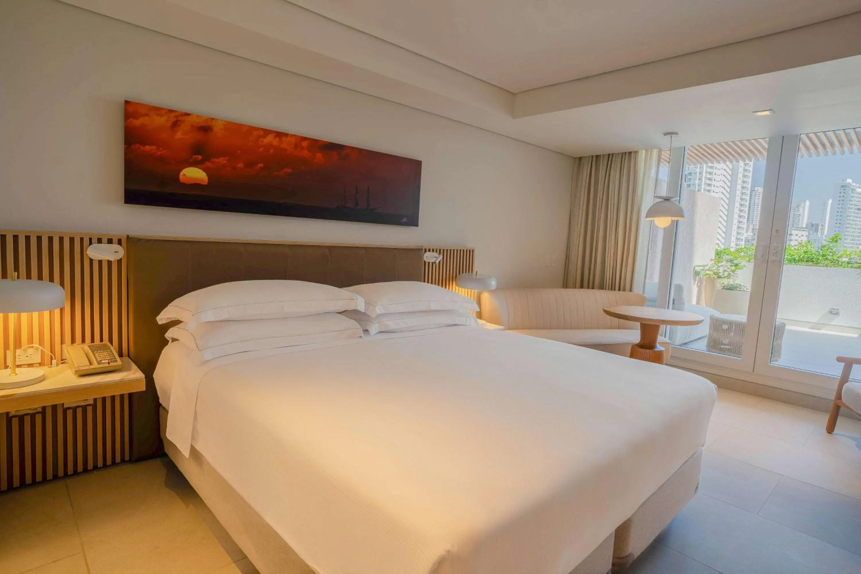 Bed in Hilton Cartagena