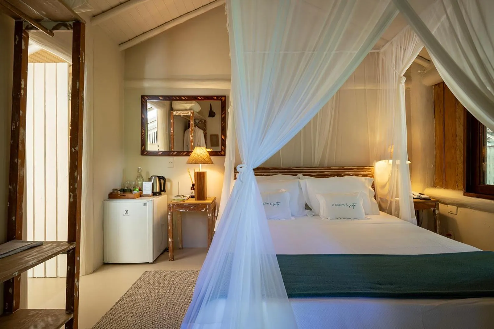 Bed in Pousada Capim Santo