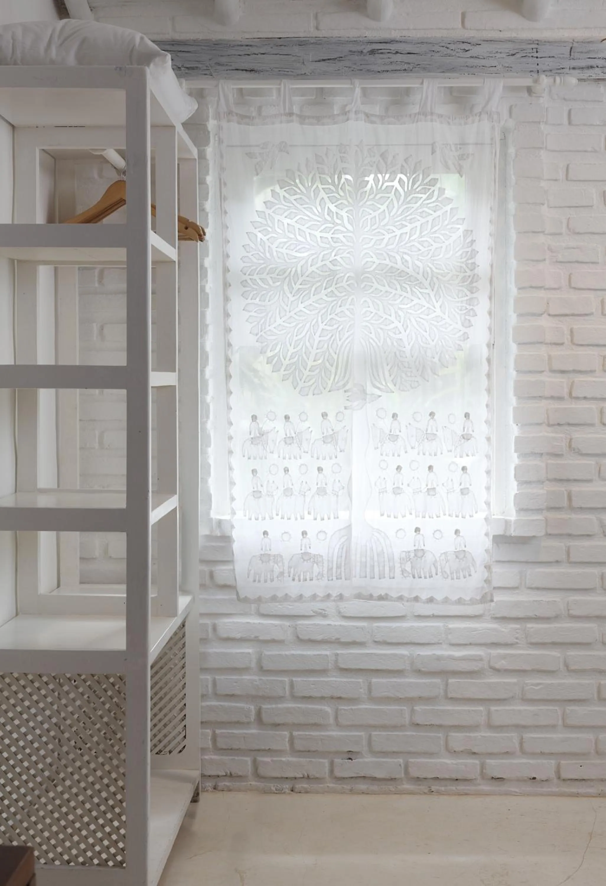 Decorative detail, Bed in Pousada Capim Santo