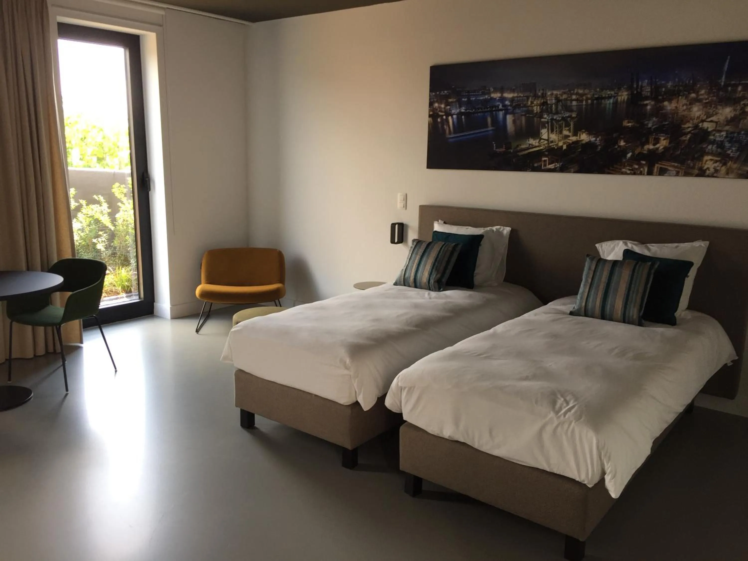 Living room, Bed in TRUST Hotel