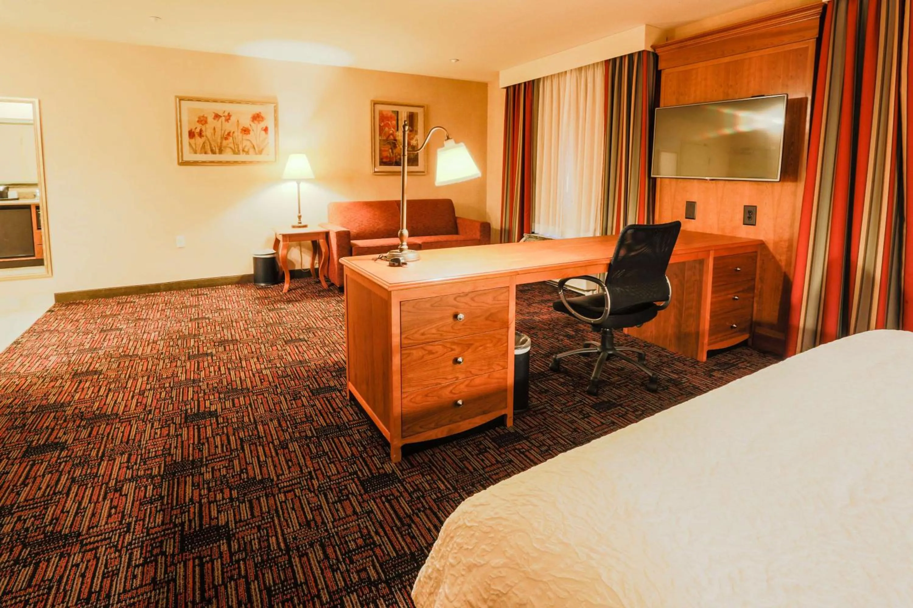 Living room, Bed in Hampton Inn & Suites by Hilton Tomball Houston NW