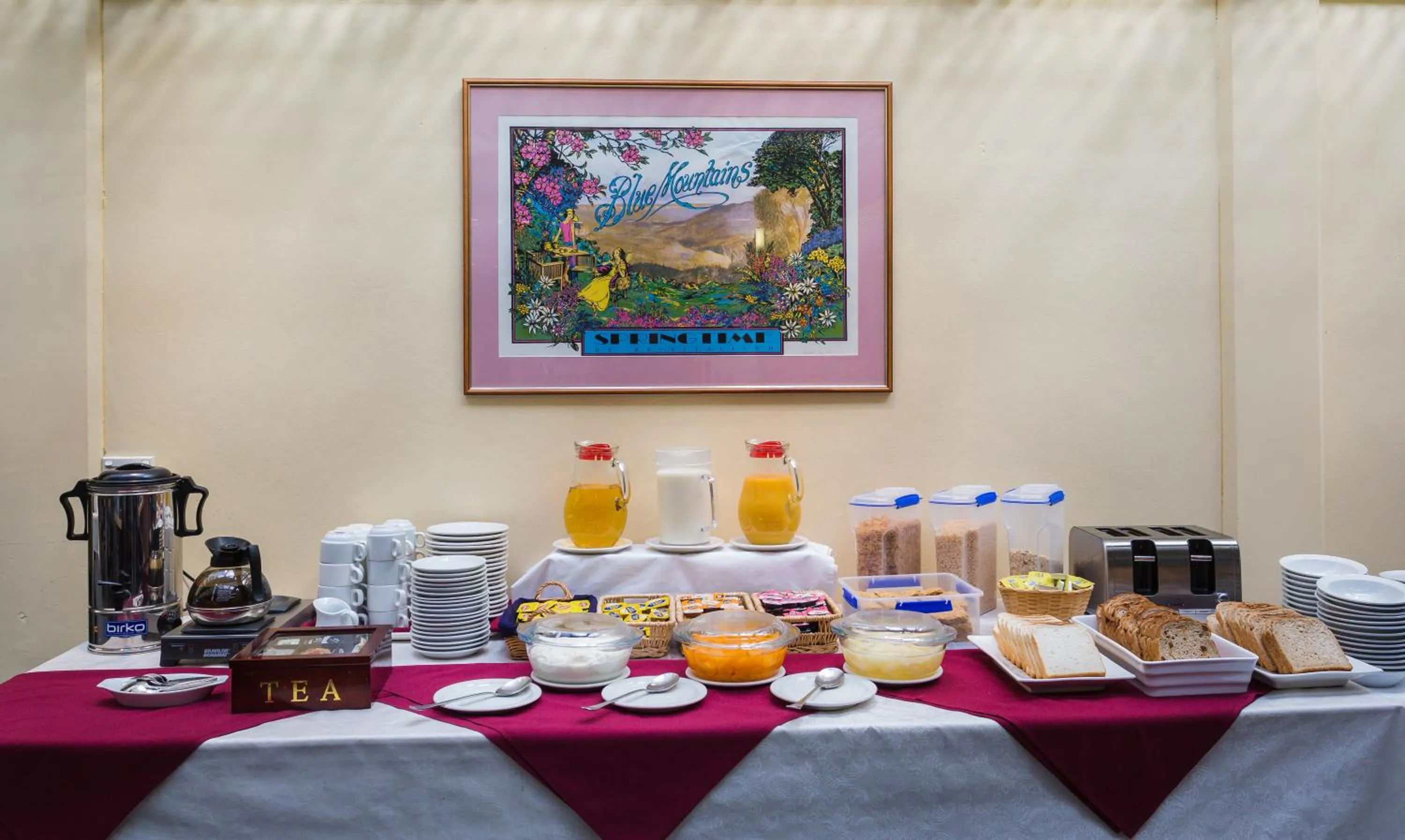Continental breakfast in La Maison Boutique Hotel