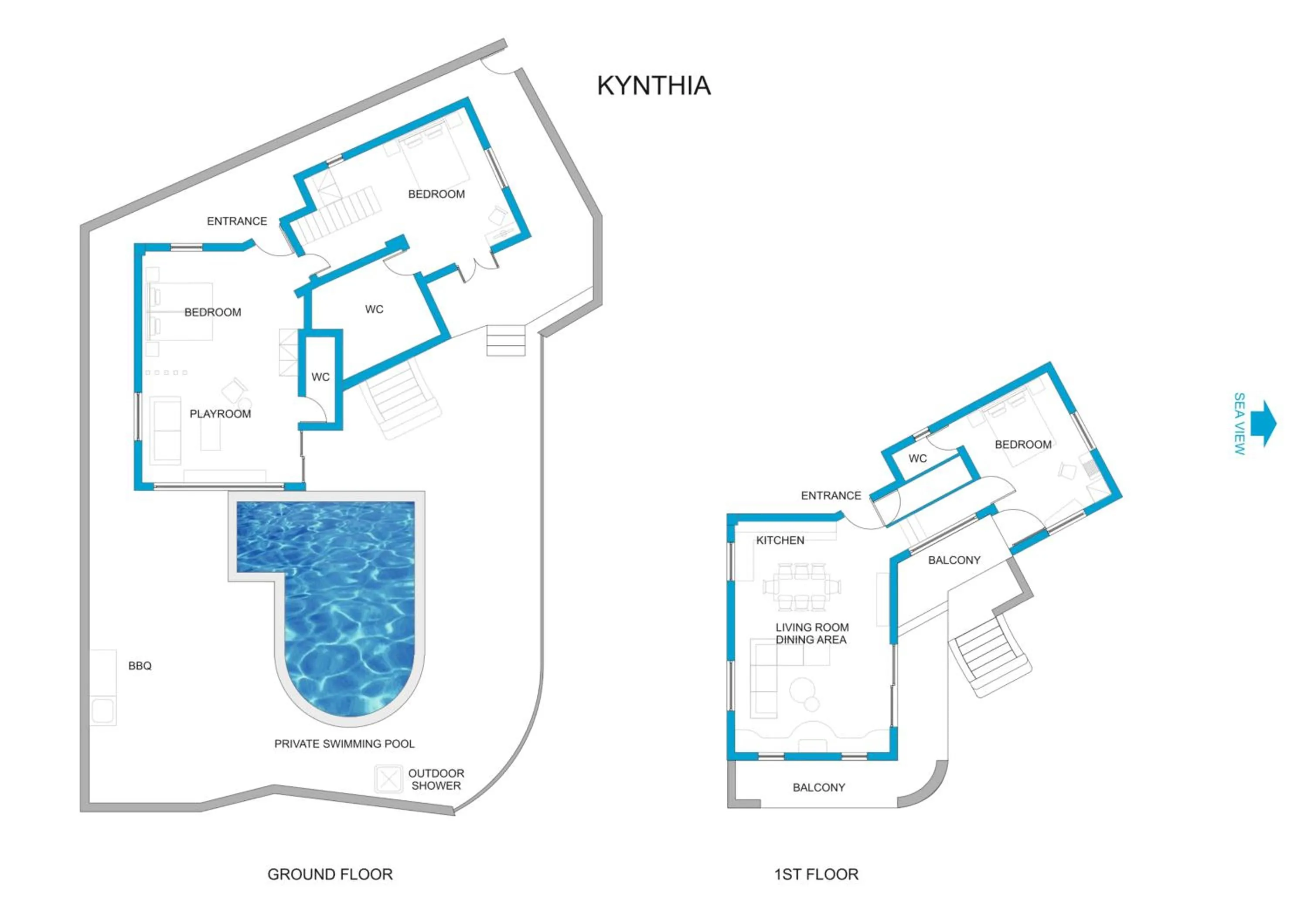 Floor plan in Celestia Villas