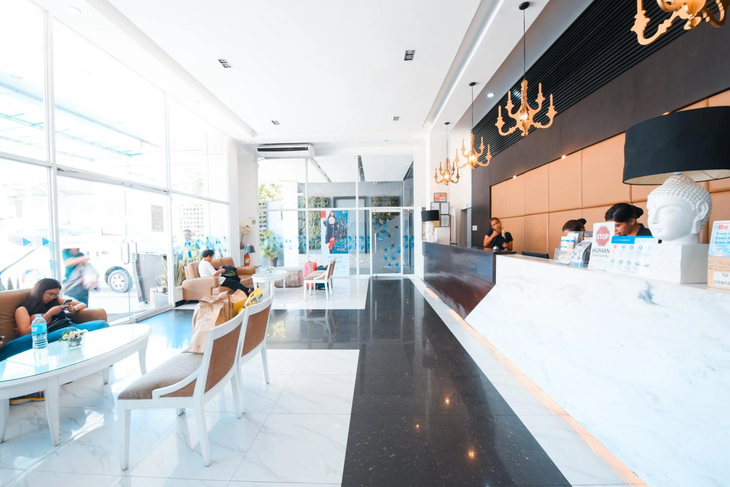 Lobby or reception in Hotel Pier Cuatro