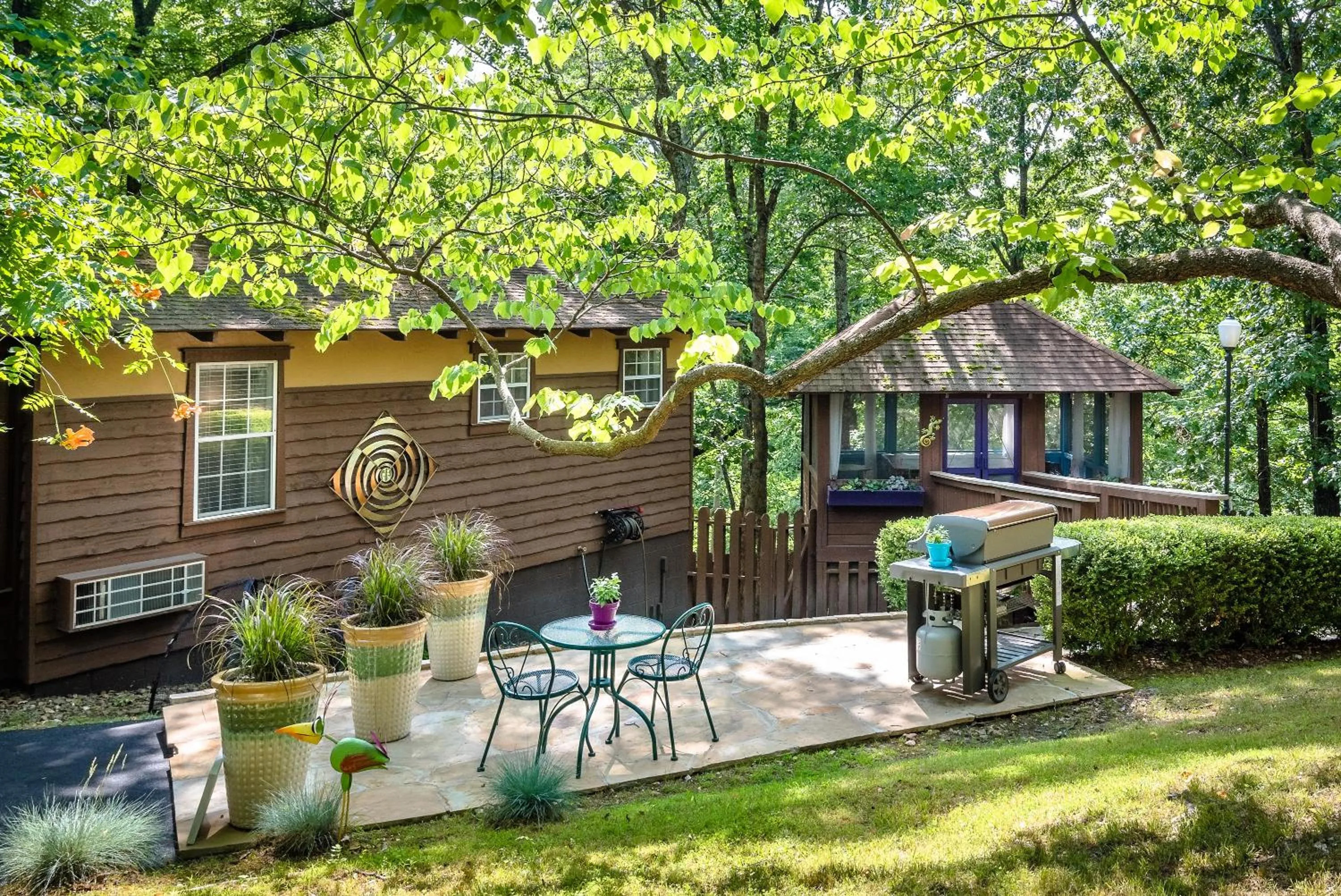 BBQ facilities in The Woods Cabins