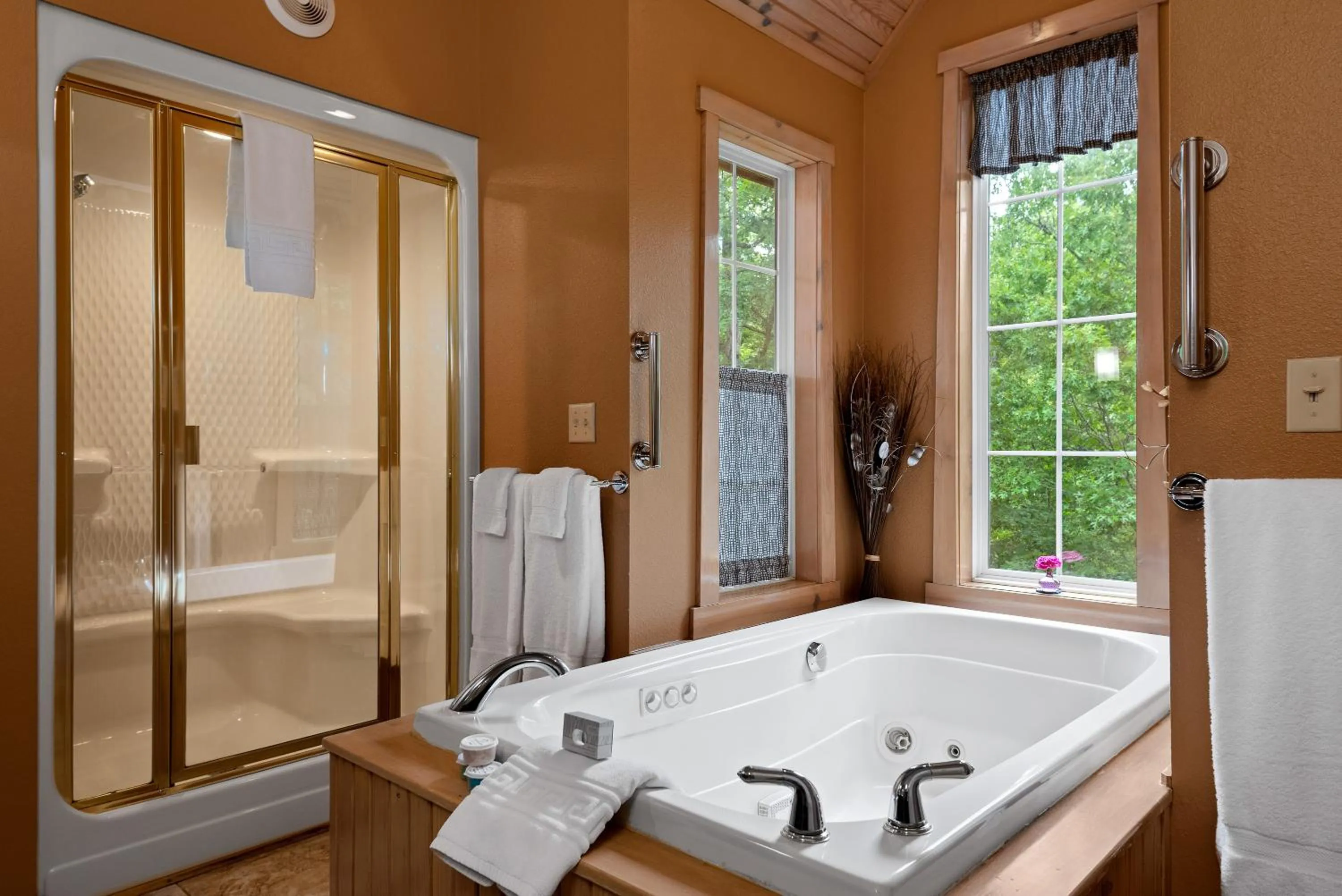 Shower in The Woods Cabins