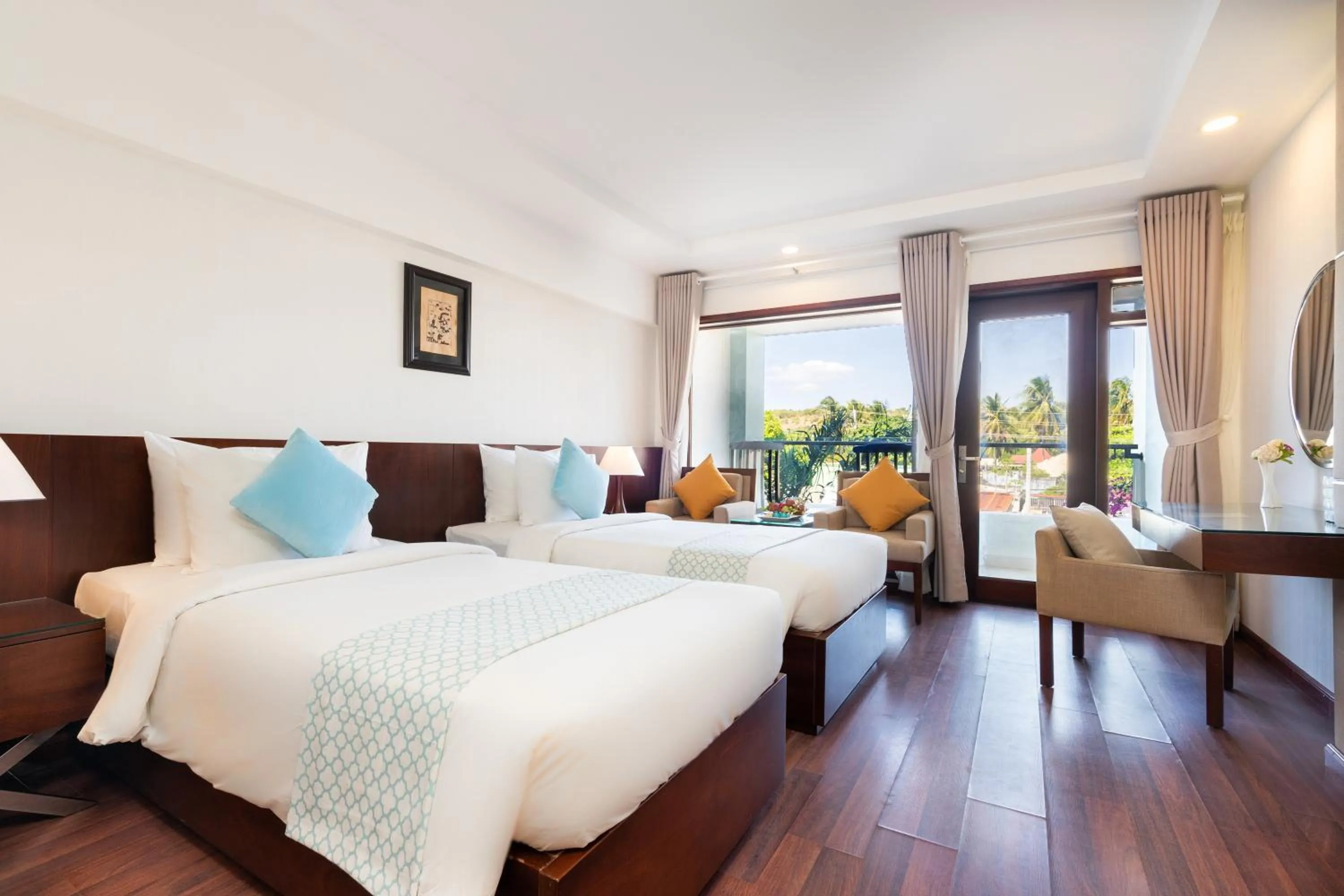 Bedroom, Bed in Hoang Ngoc Beach Resort