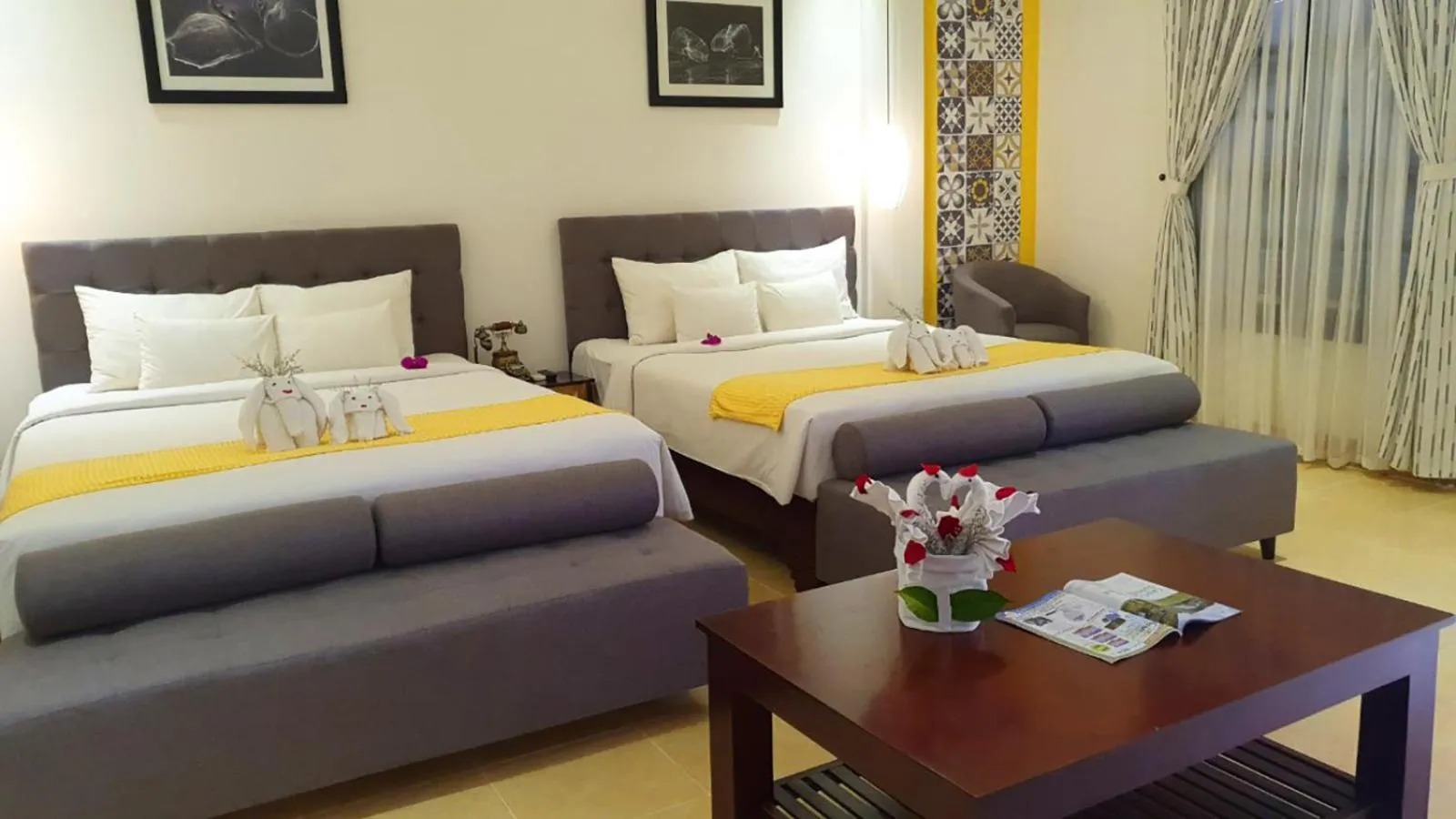 Bed in Hoi An Hai Au Boutique Hotel