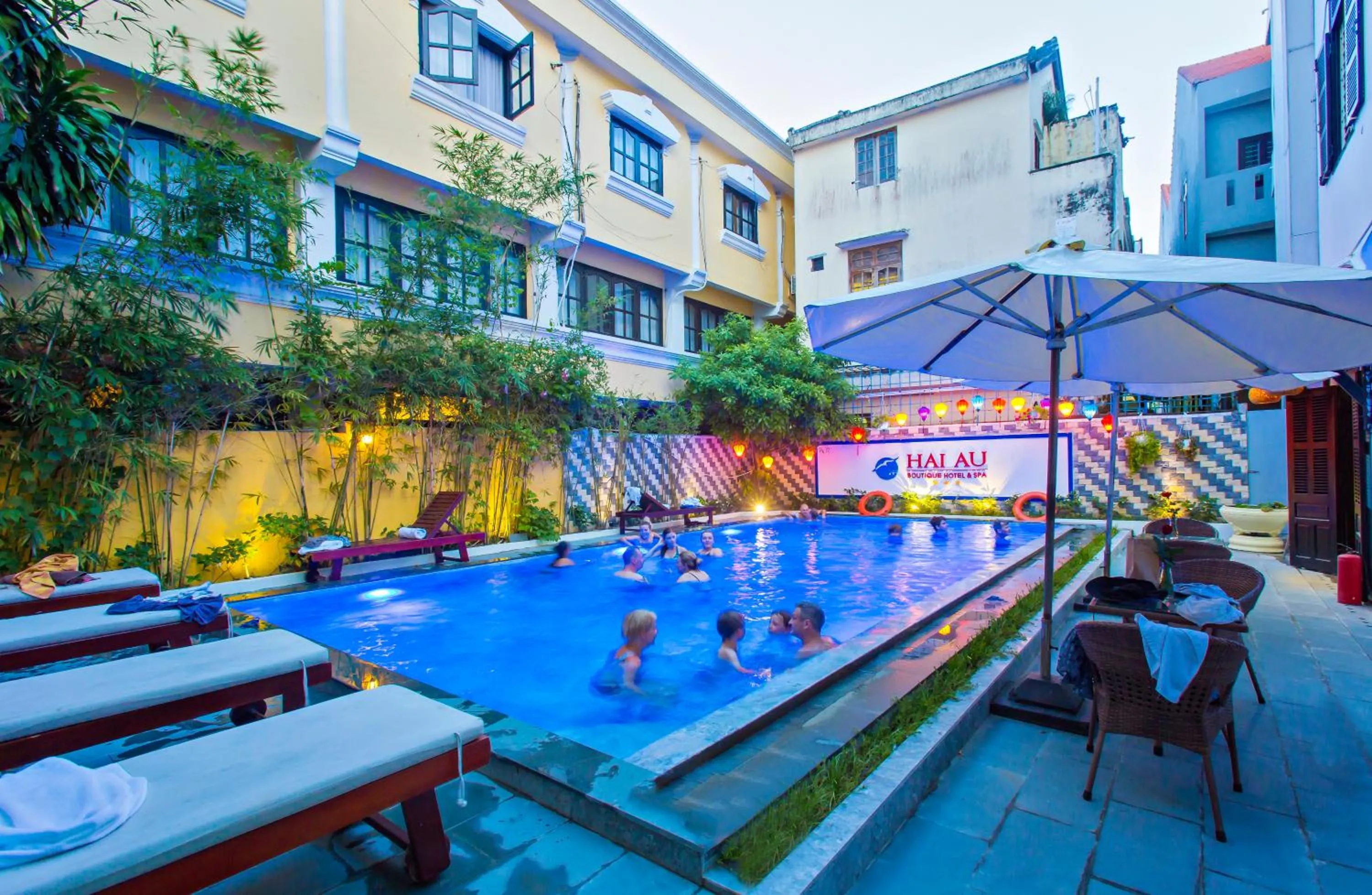 Swimming pool in Hoi An Hai Au Boutique Hotel