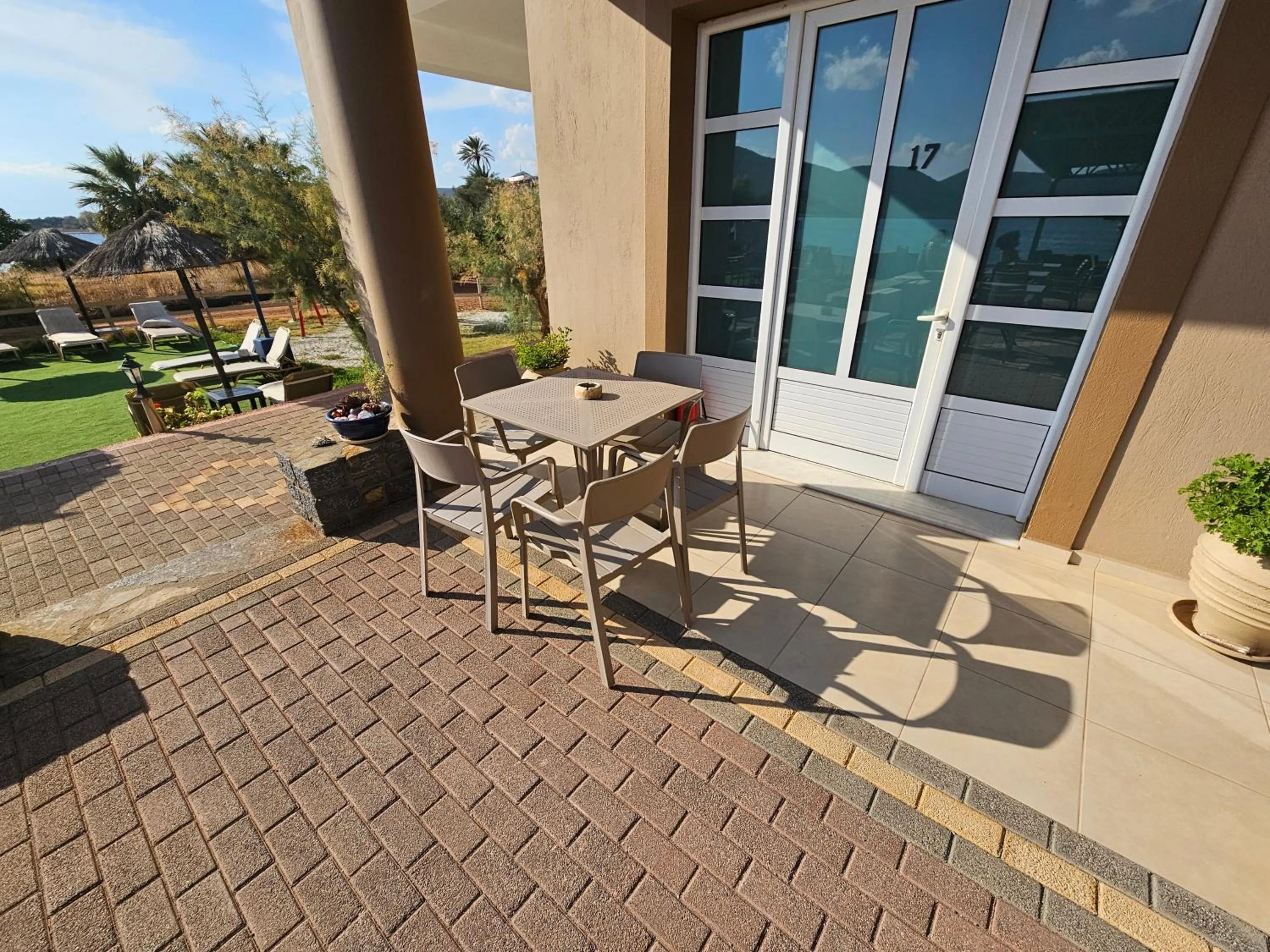 Balcony/Terrace in Elounda Sunrise Apartments