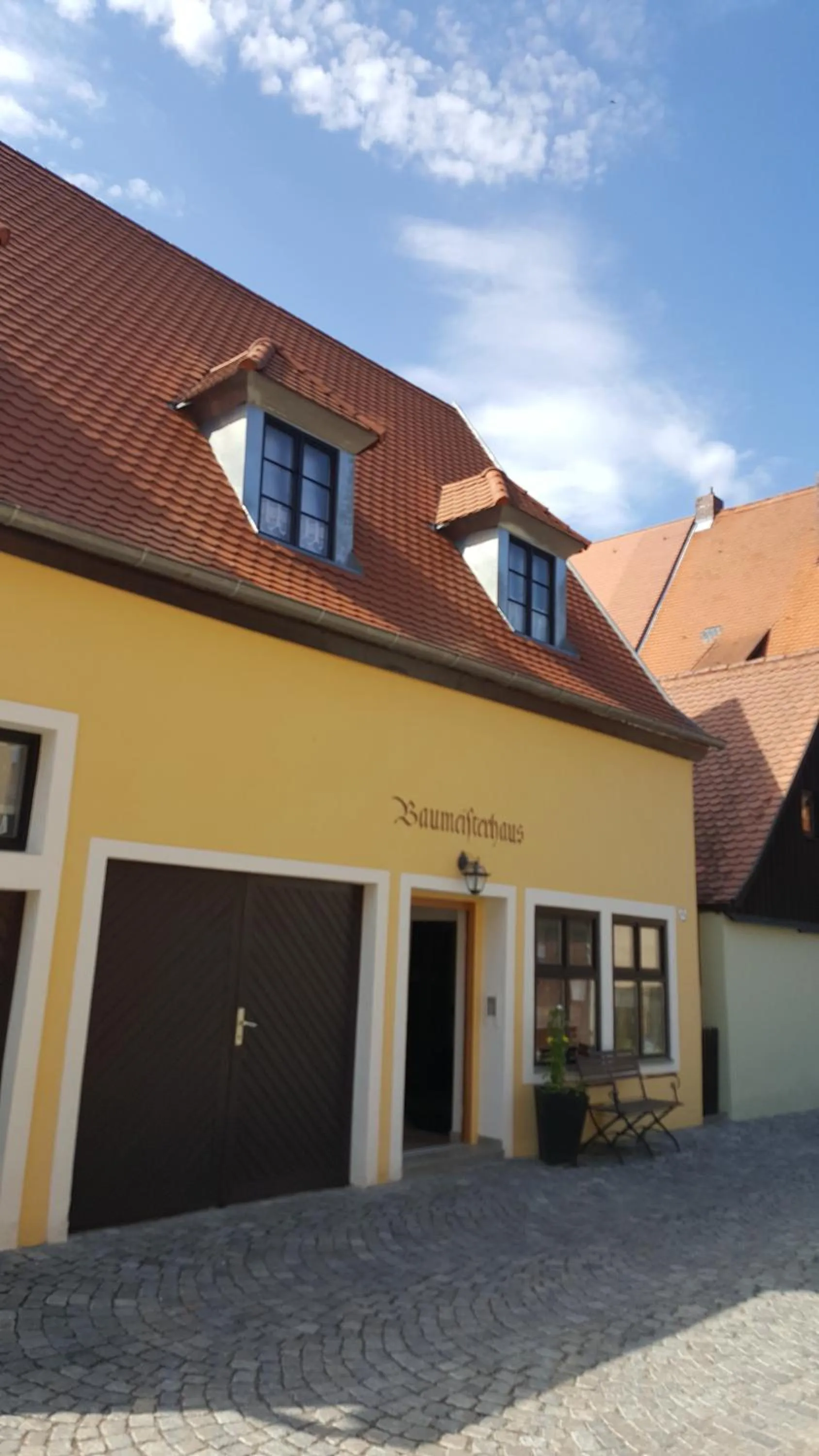 Facade/entrance in Baumeisterhaus