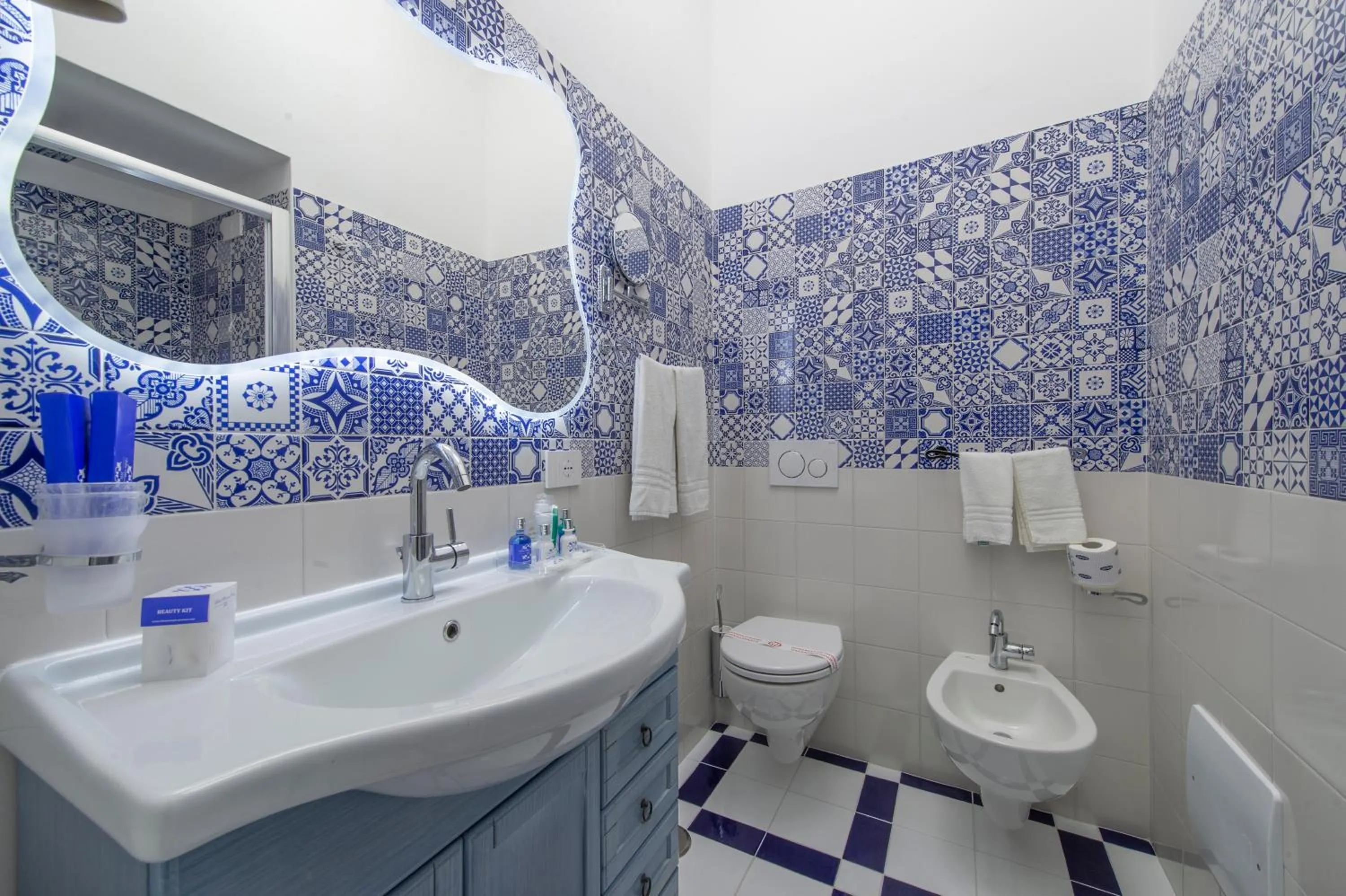 Toilet in Hotel Villa Maria Pia