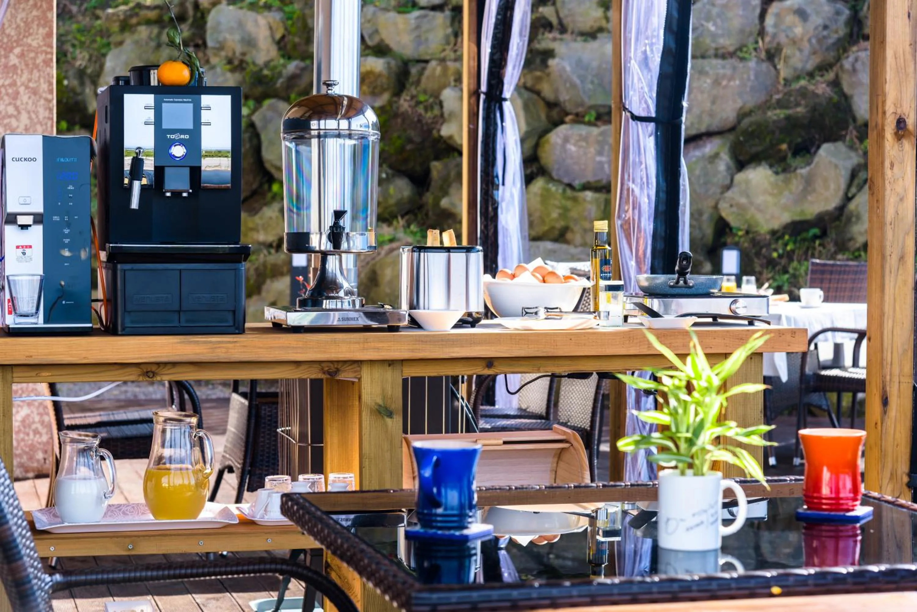 Coffee/tea facilities in Jeju Starlight Glamping