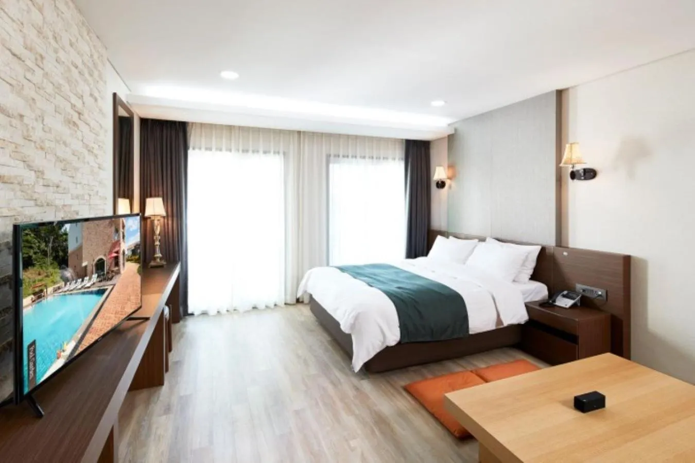 Bed in Hotel Thesoom Forest