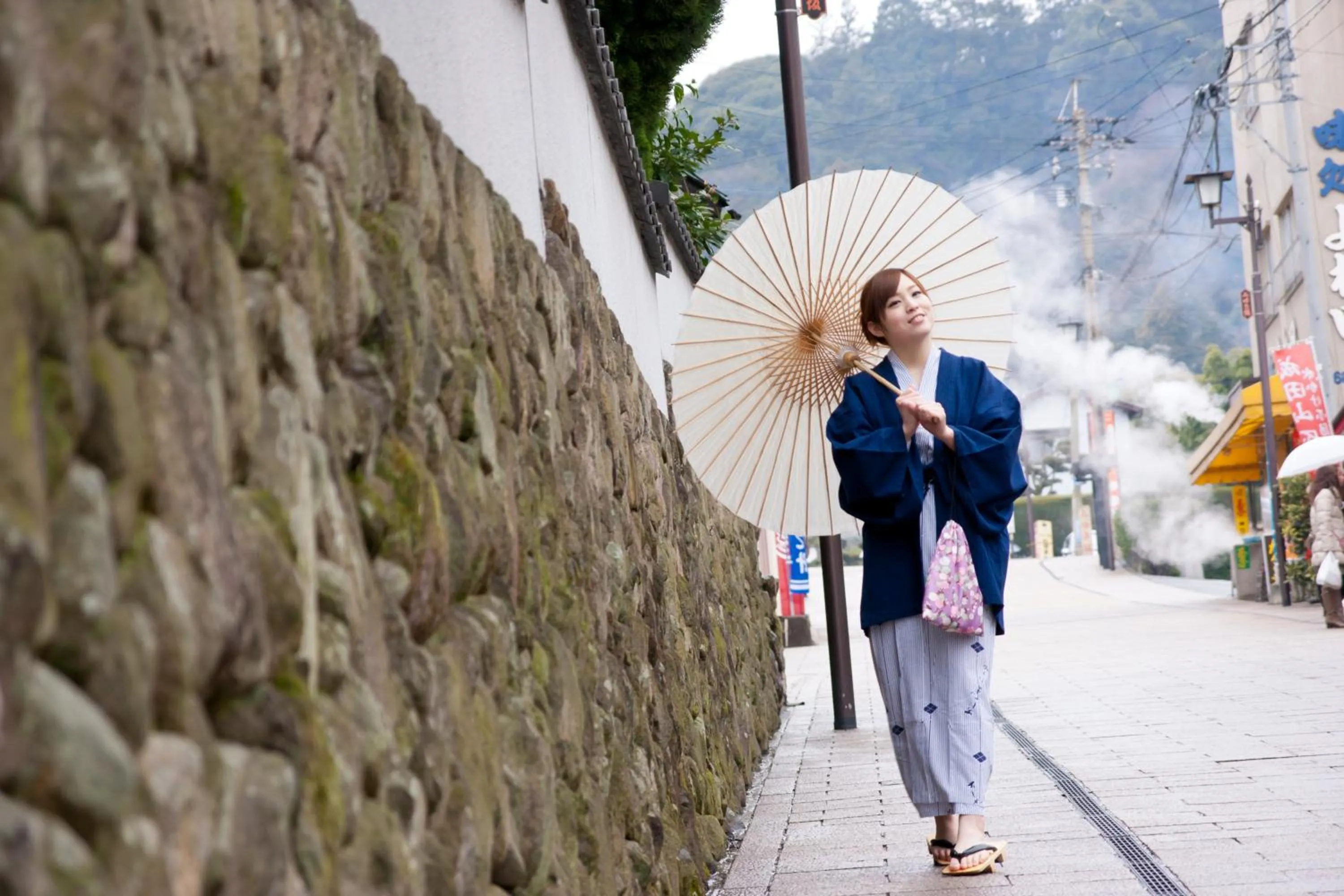 Street view in Beppu Kannawa Onsen Oniyama Hotel