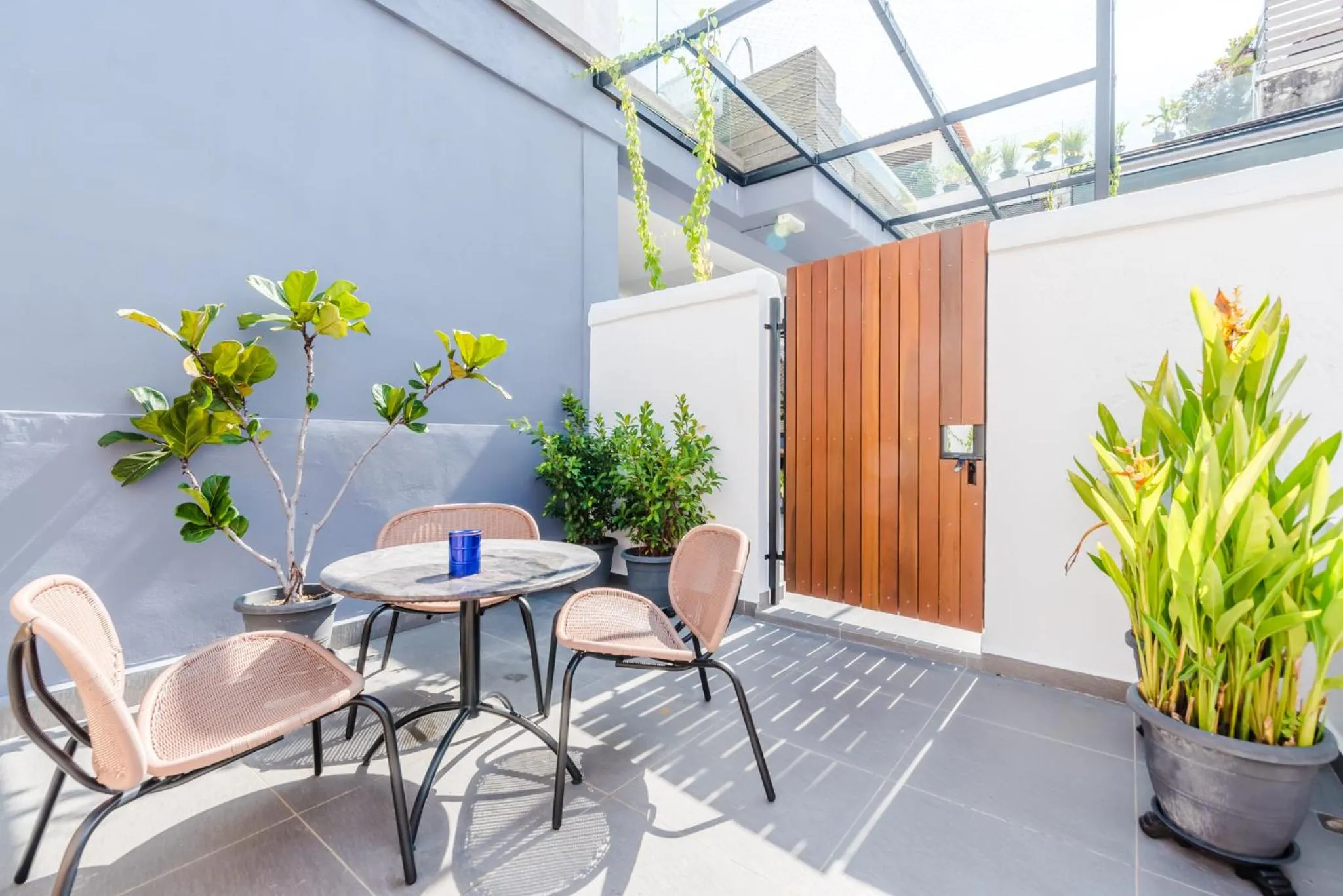 Patio in Tien Hotel Georgetown