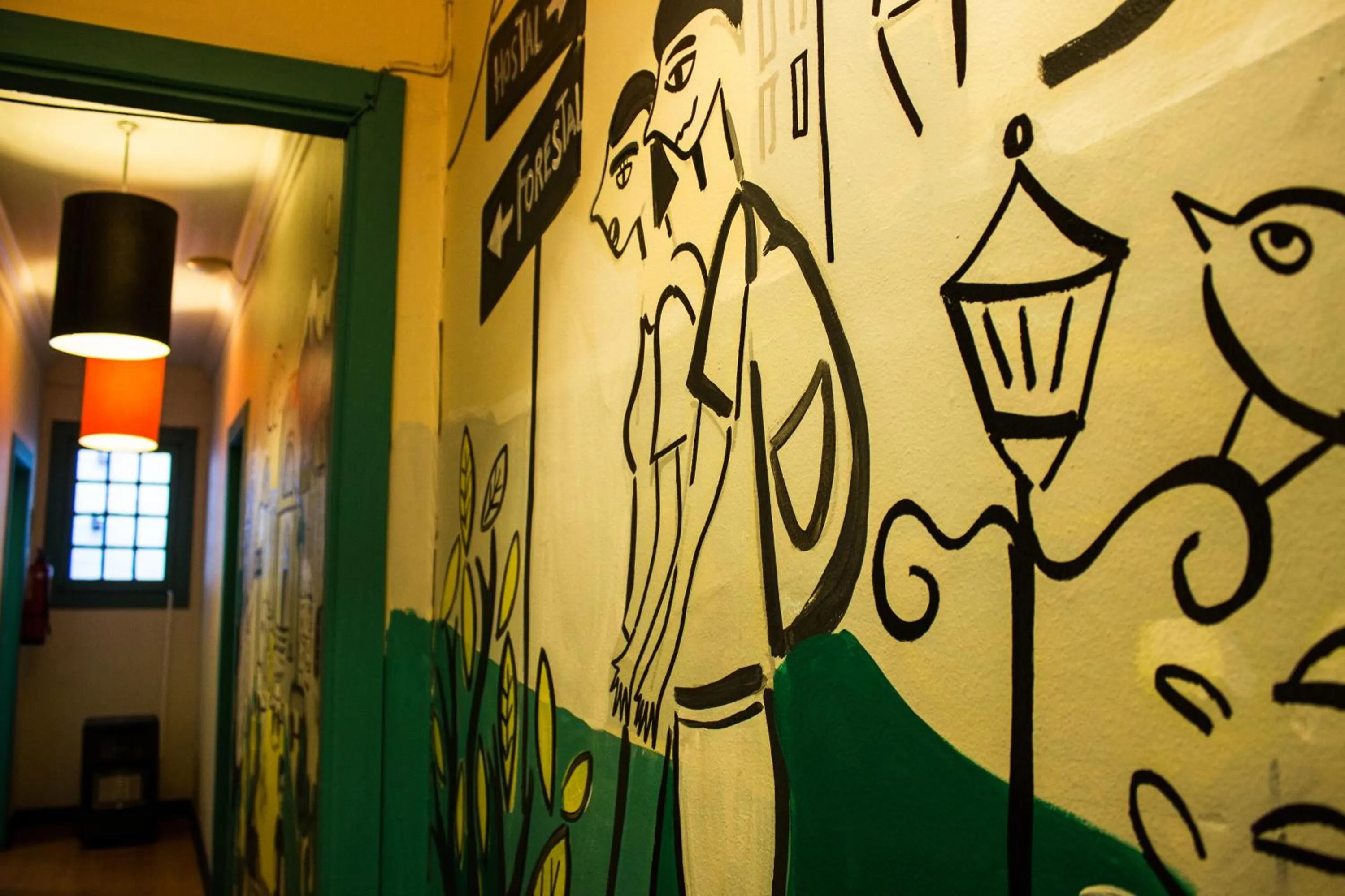 Decorative detail in Hostal Forestal