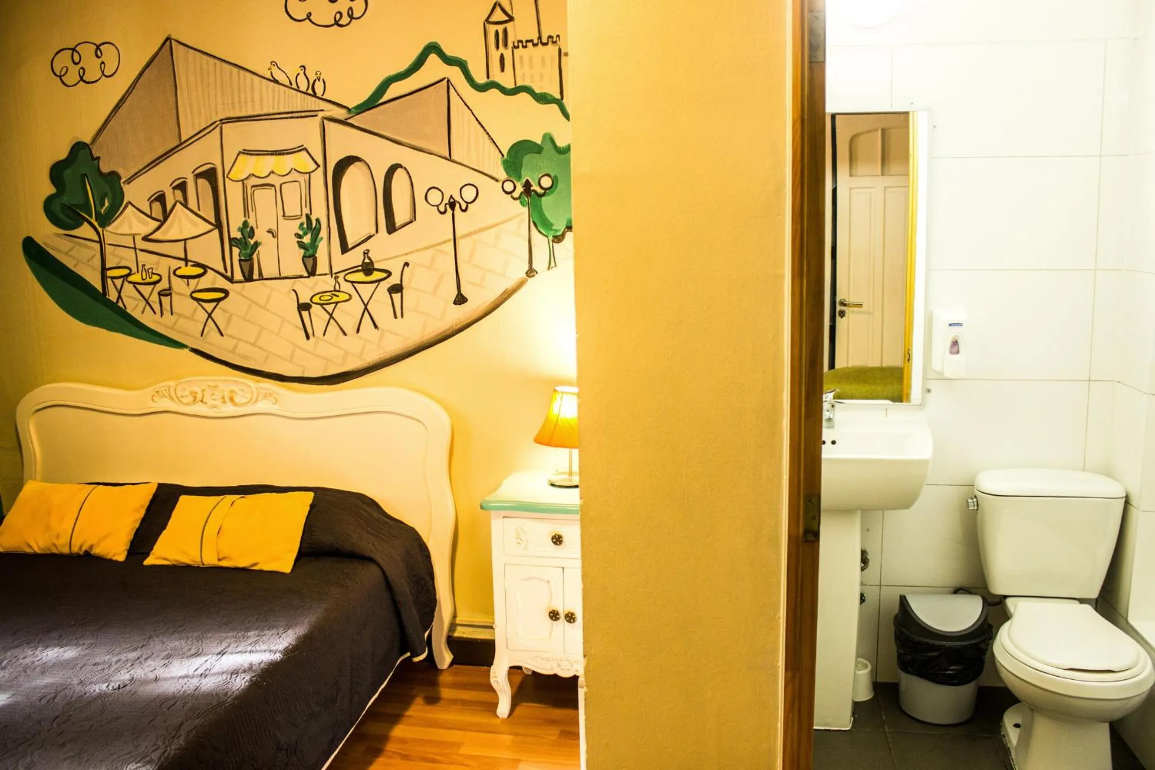 Bed in Hostal Forestal