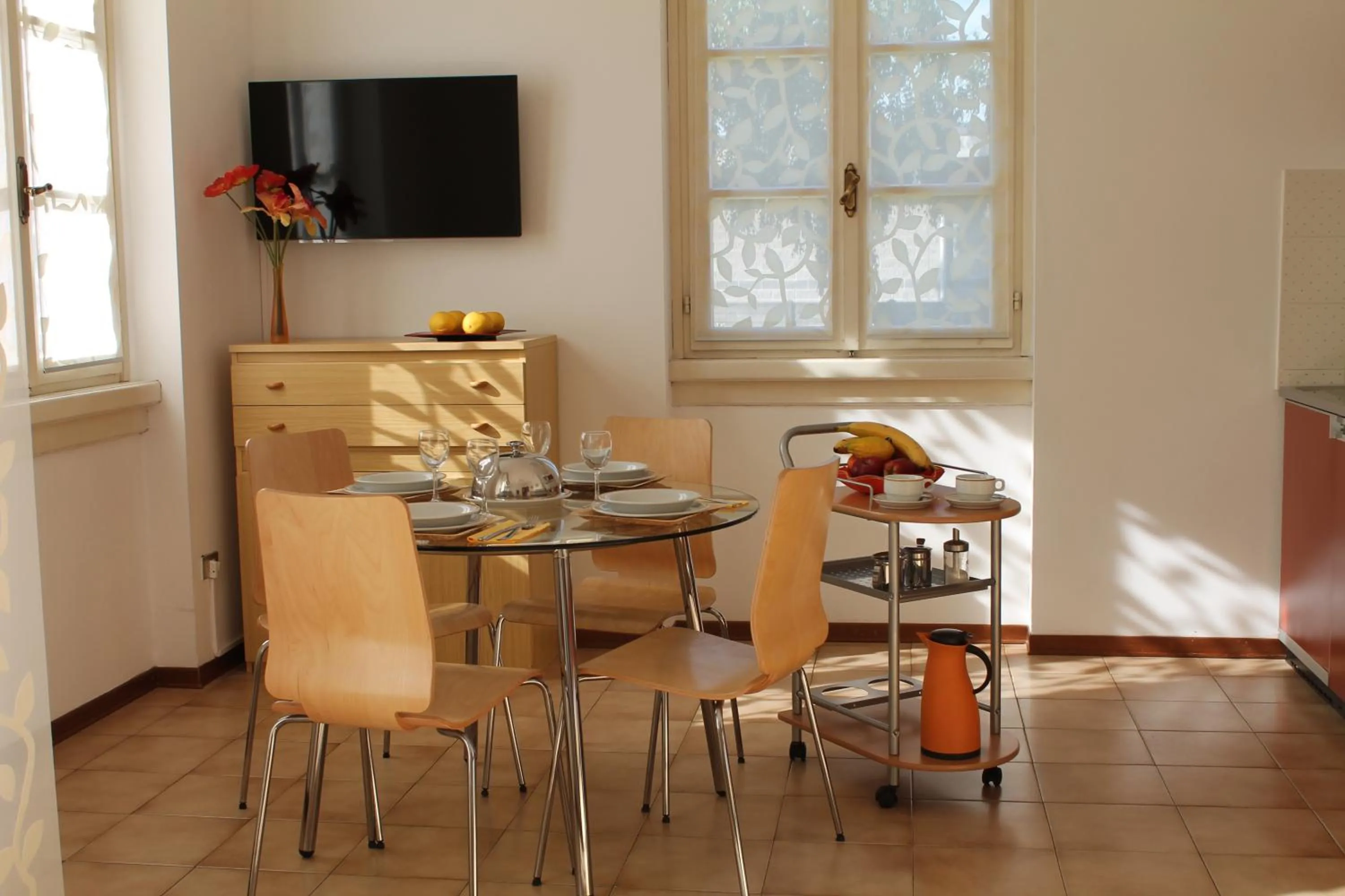 Dining area in Residence Geranio