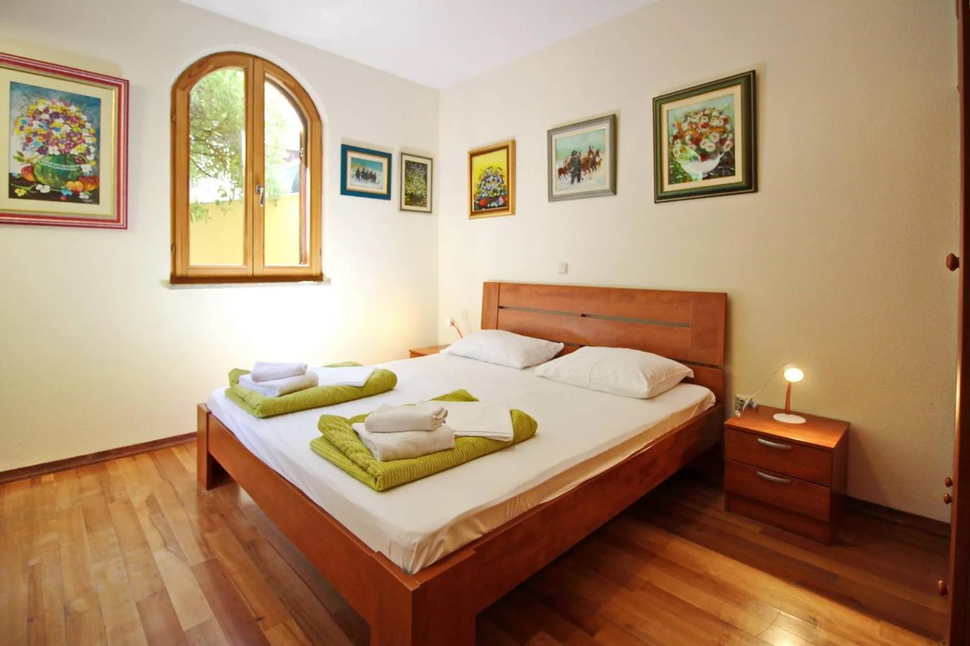 Bedroom, Bed in Apartments Mrkus