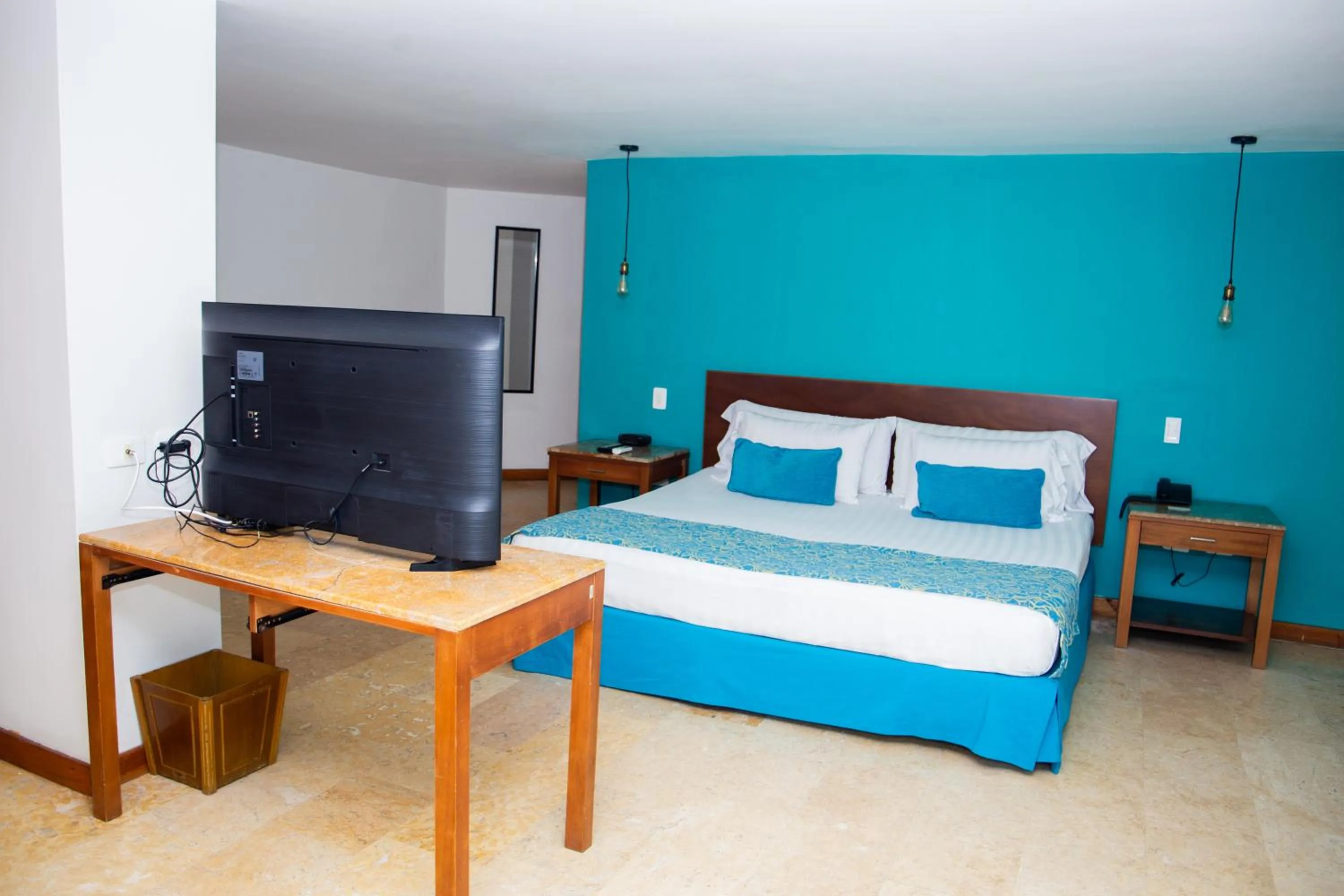 Bed in Hotel Oceania Cartagena