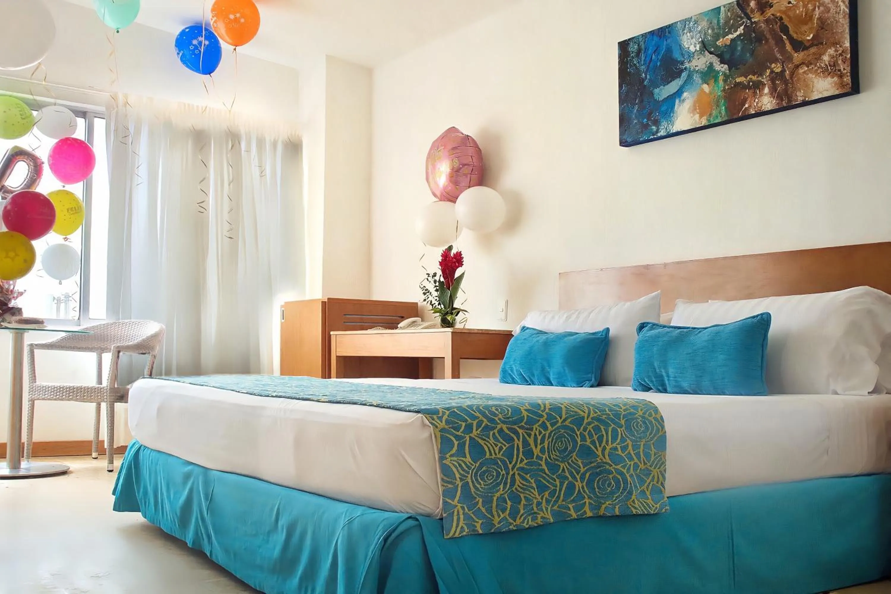 Sea view, Bed in Hotel Oceania Cartagena