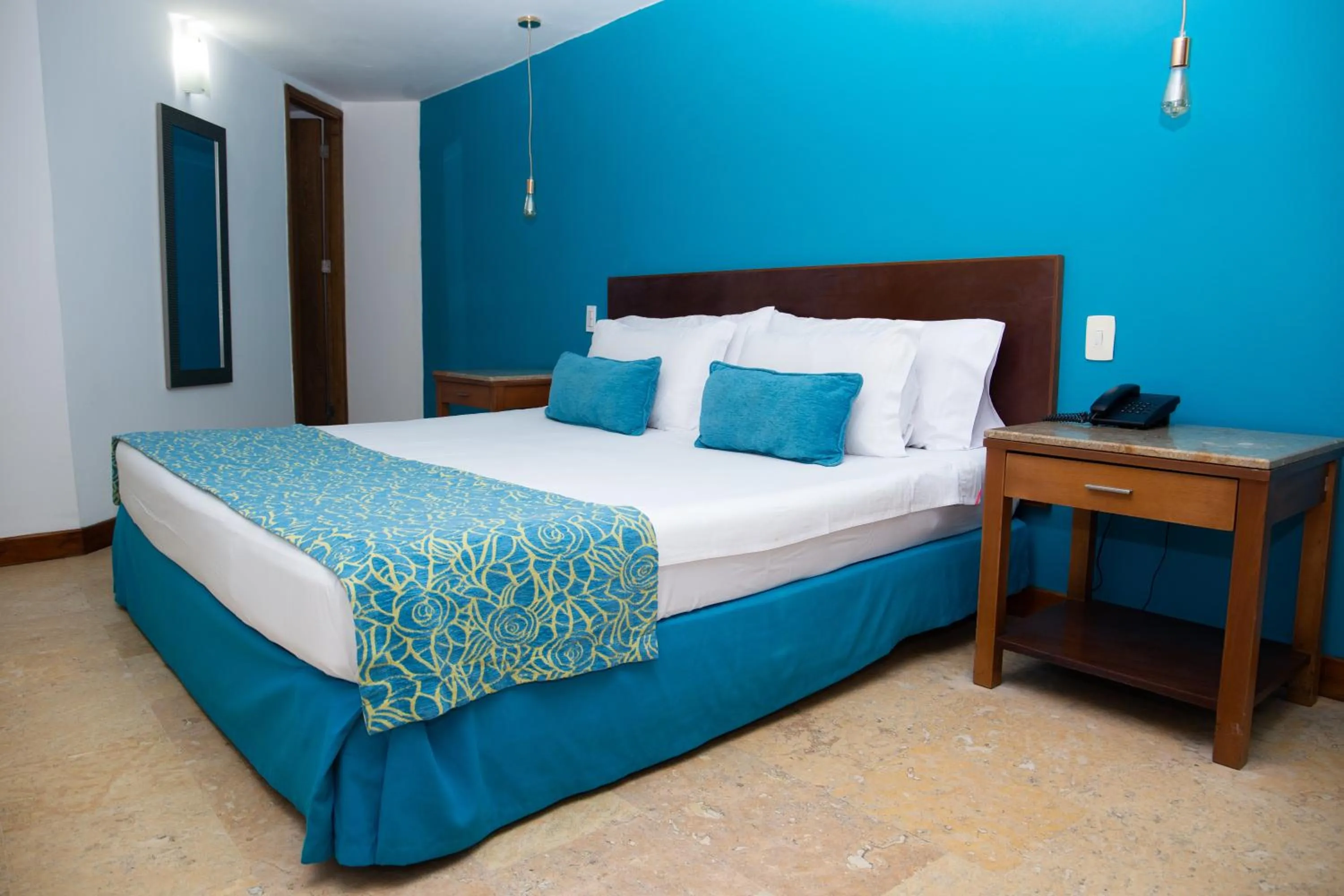 Bed in Hotel Oceania Cartagena