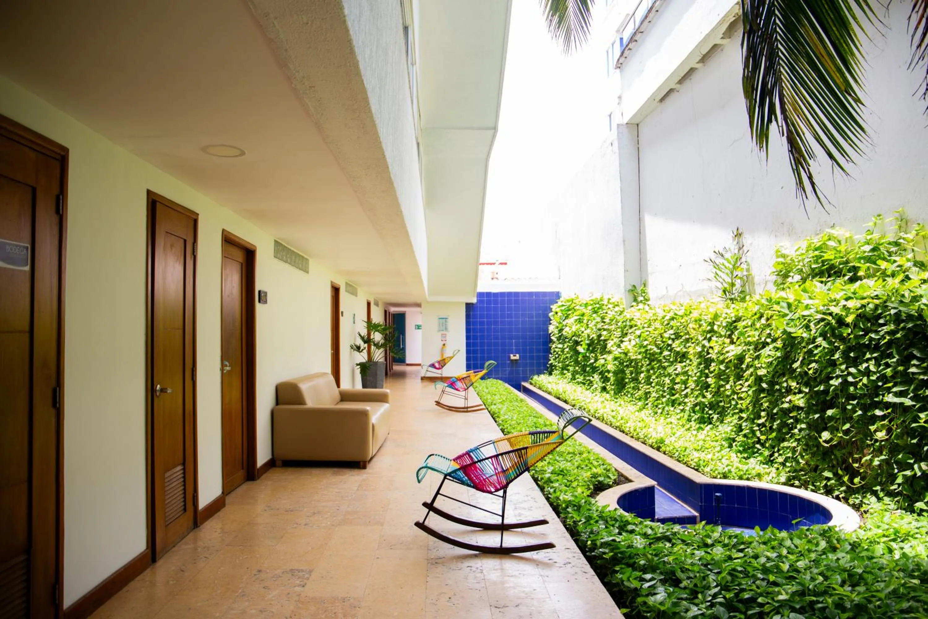 Garden view in Hotel Oceania Cartagena