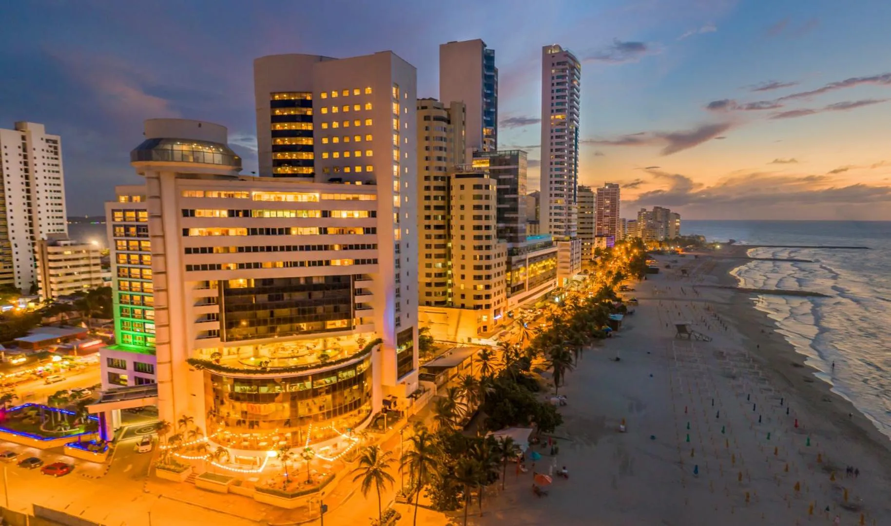 Beach in Hotel Almirante Cartagena Colombia