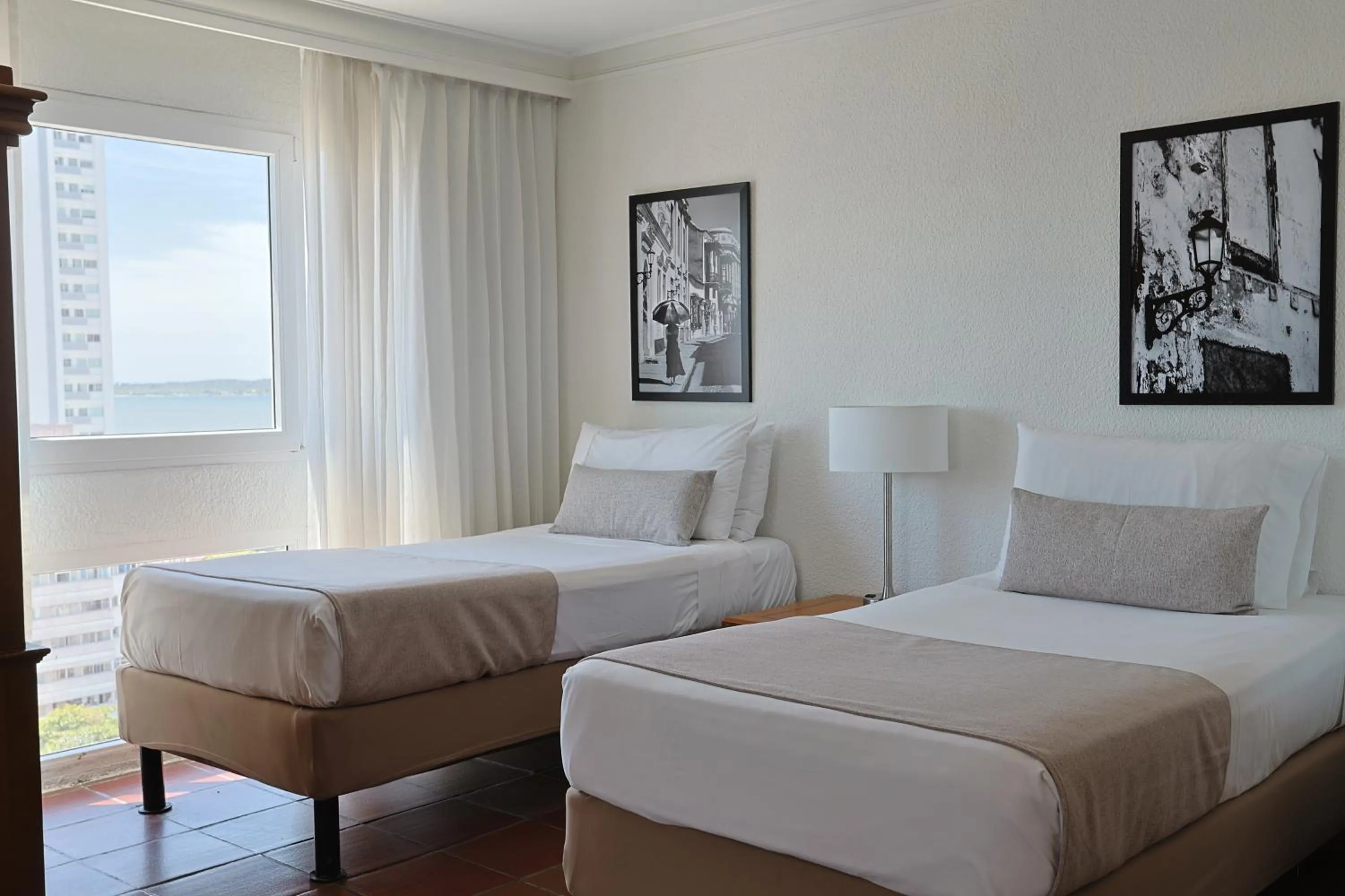 Bed in Hotel Almirante Cartagena Colombia