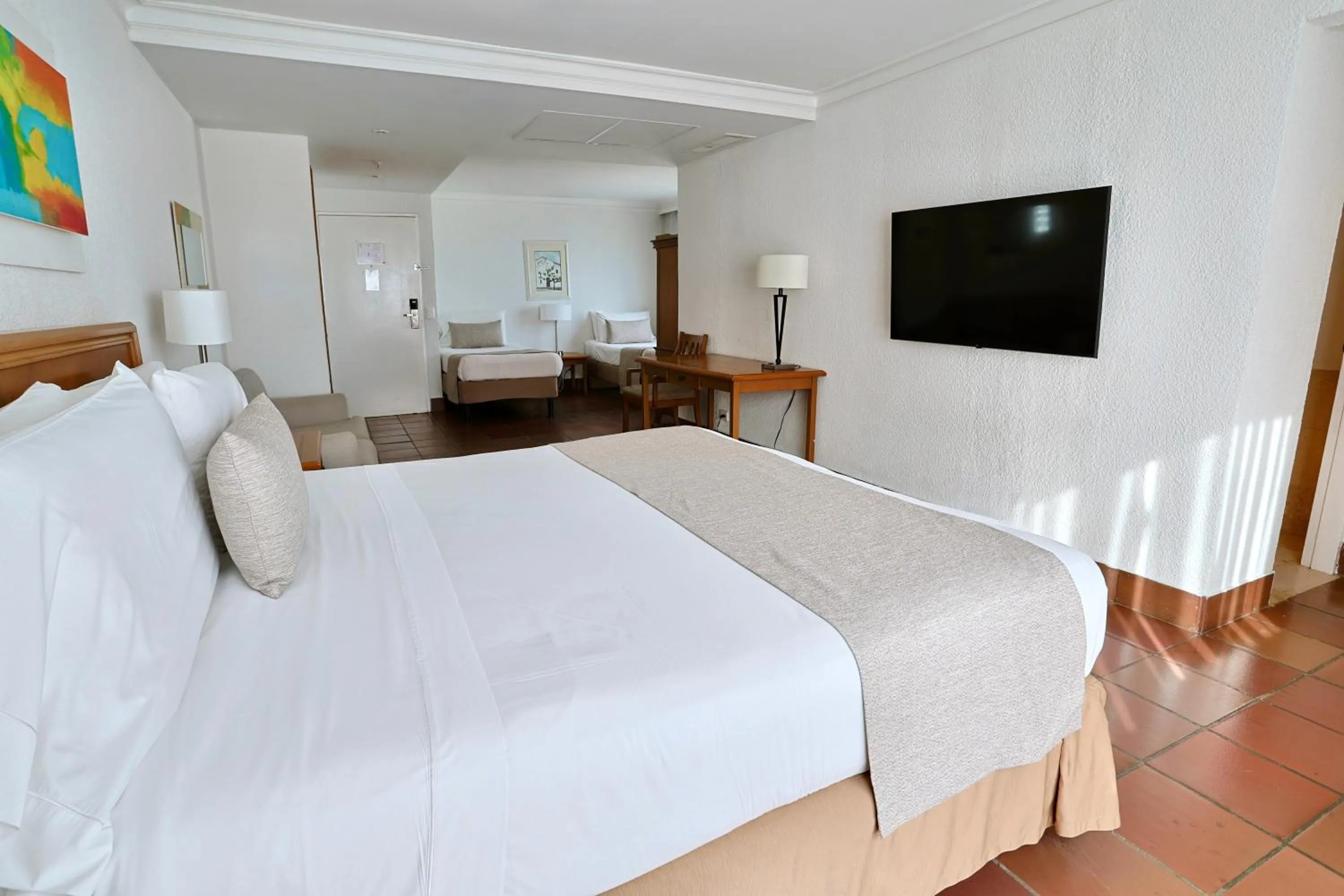 Bed in Hotel Almirante Cartagena Colombia