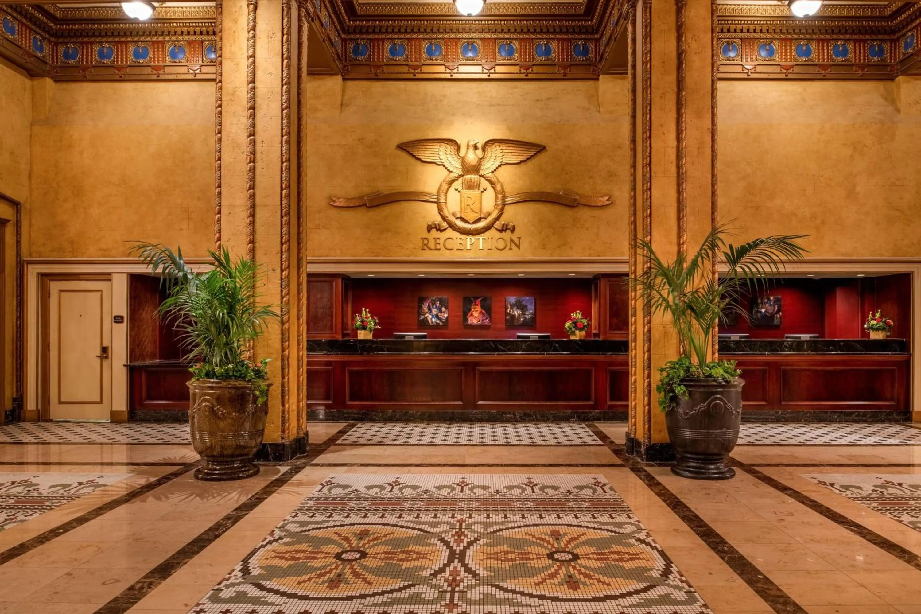 Lobby or reception in The Roosevelt Hotel New Orleans - Waldorf Astoria Hotels & Resorts