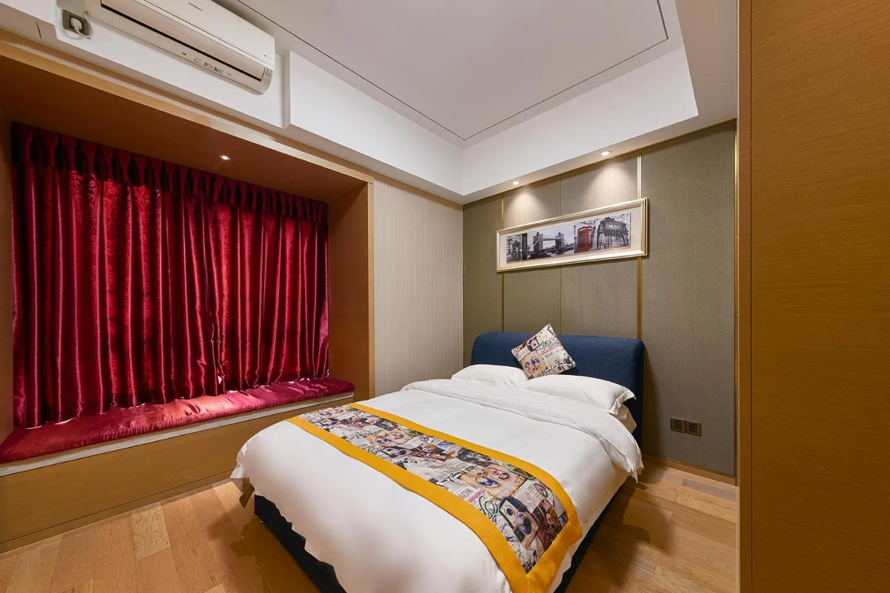 Bedroom, Bed in Heefun International Apartment