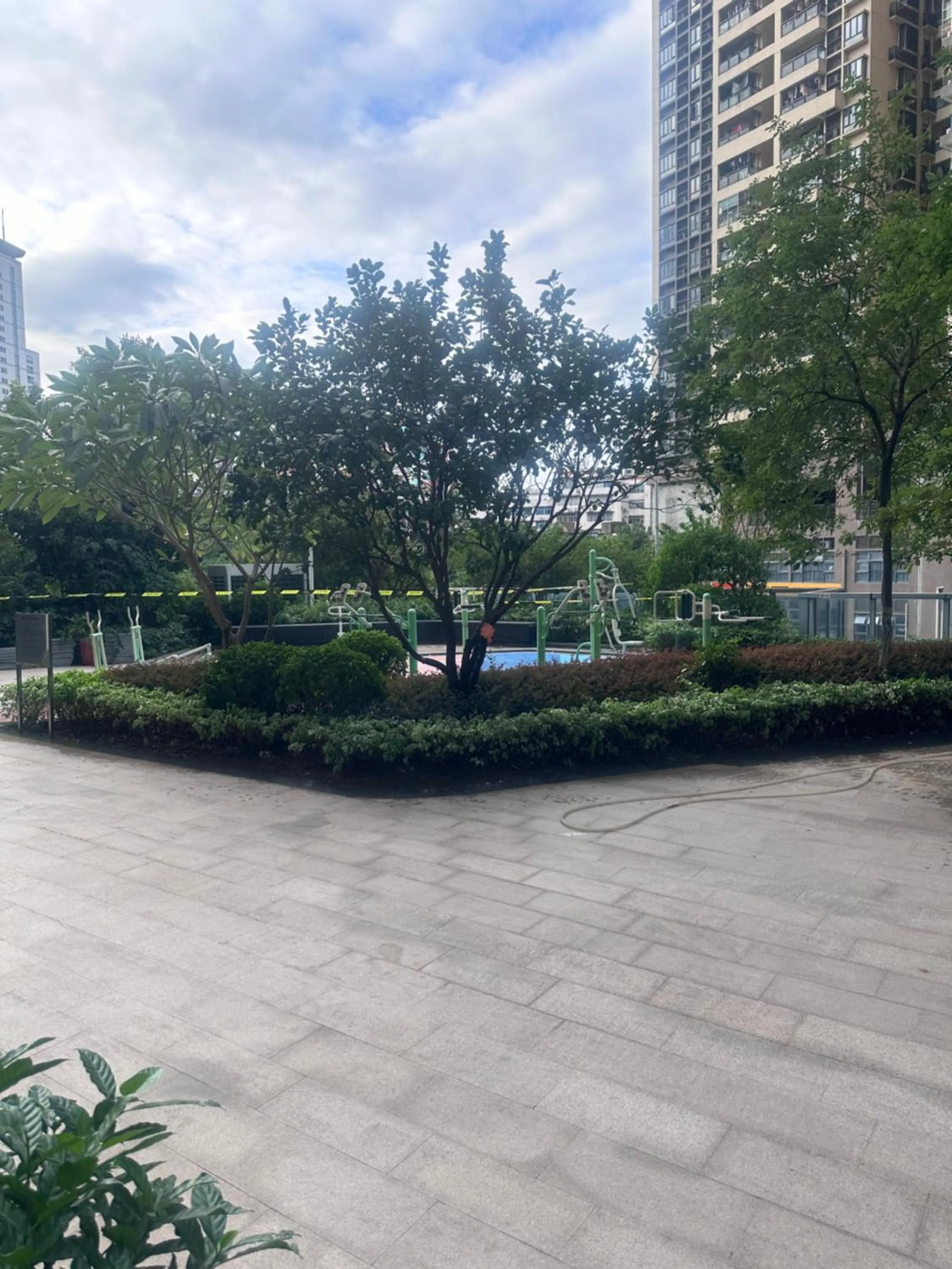 Garden view in Heefun International Apartment