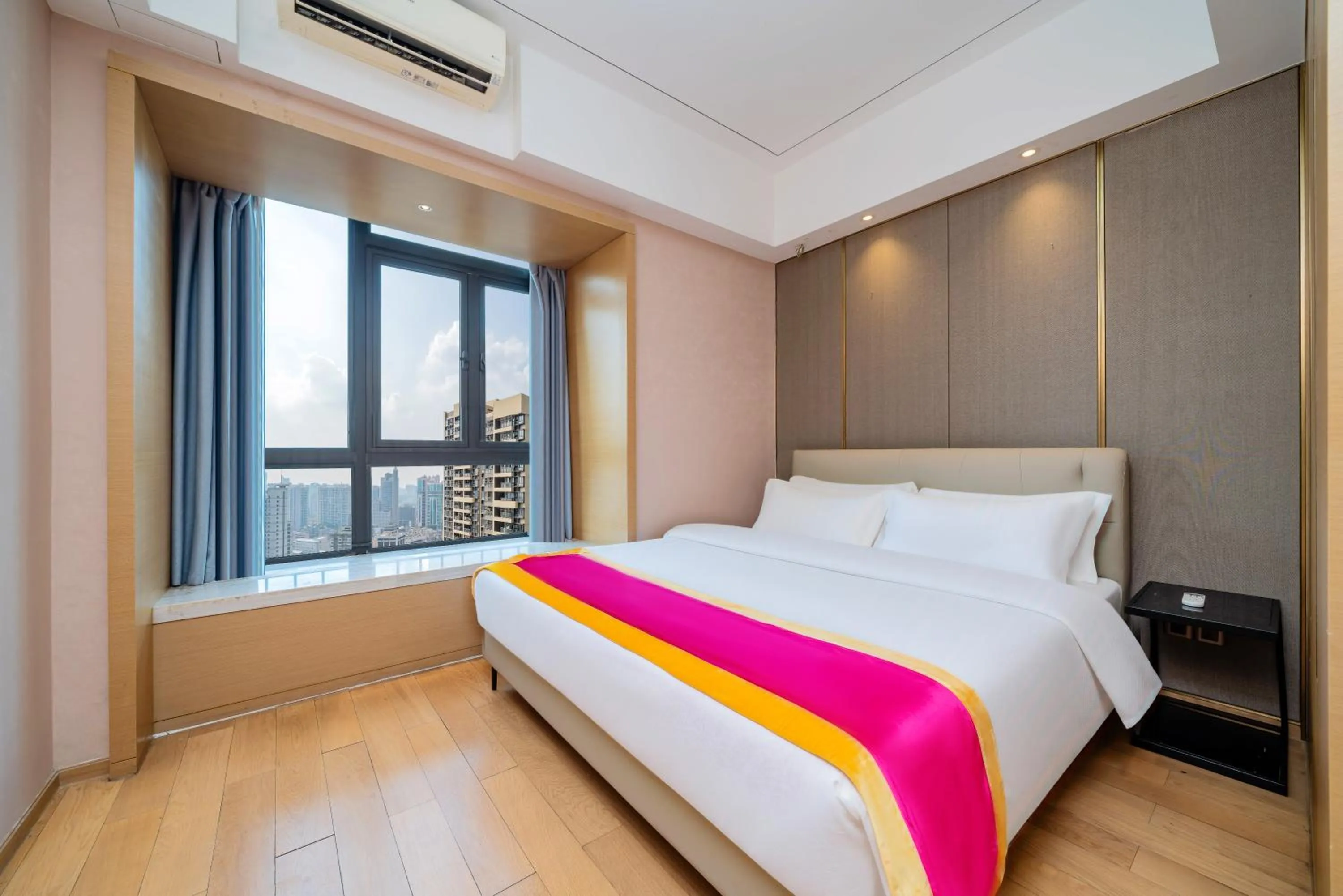 Bedroom, Bed in Heefun International Apartment