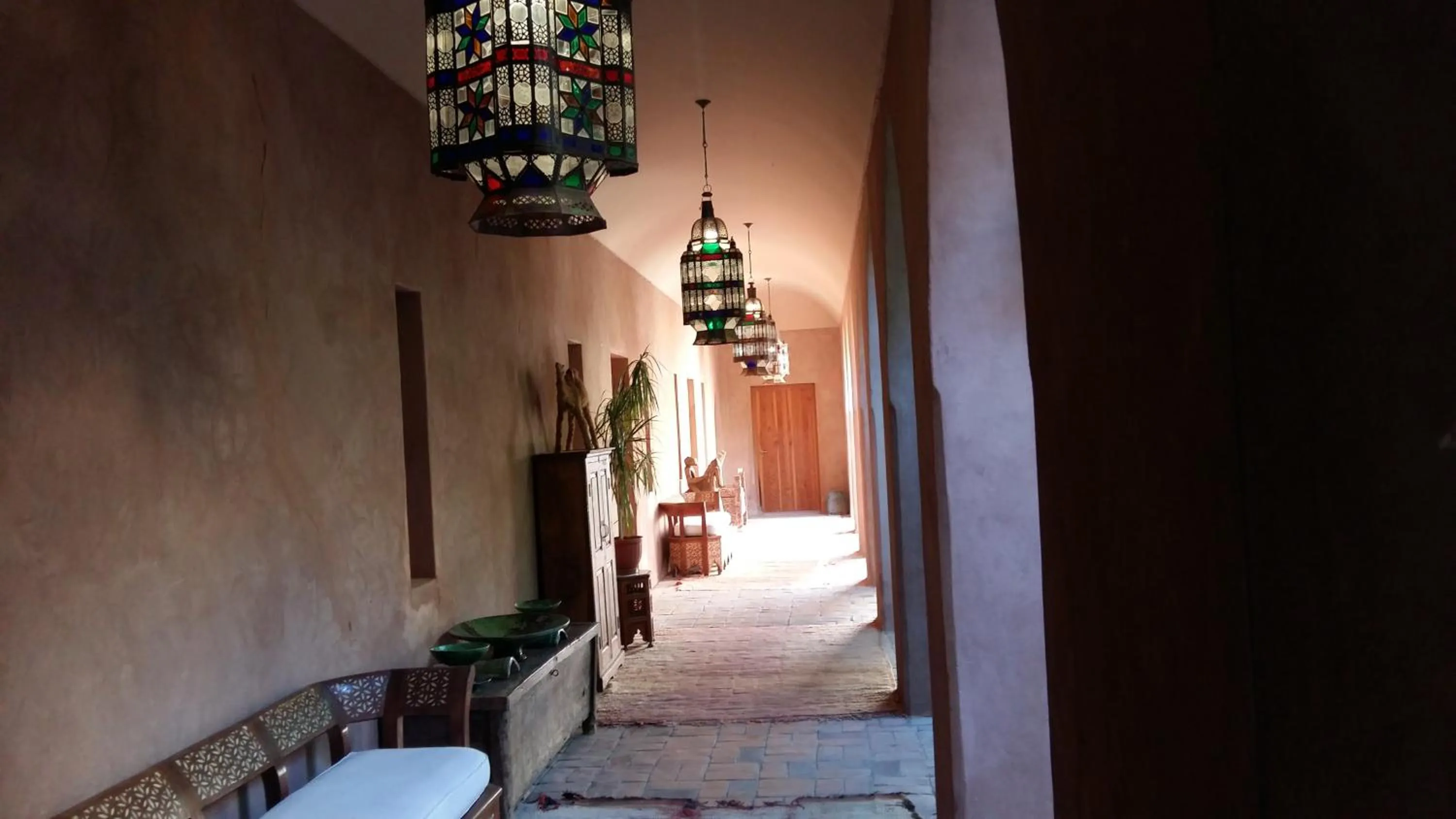 Inner courtyard view in Palais Claudio Bravo