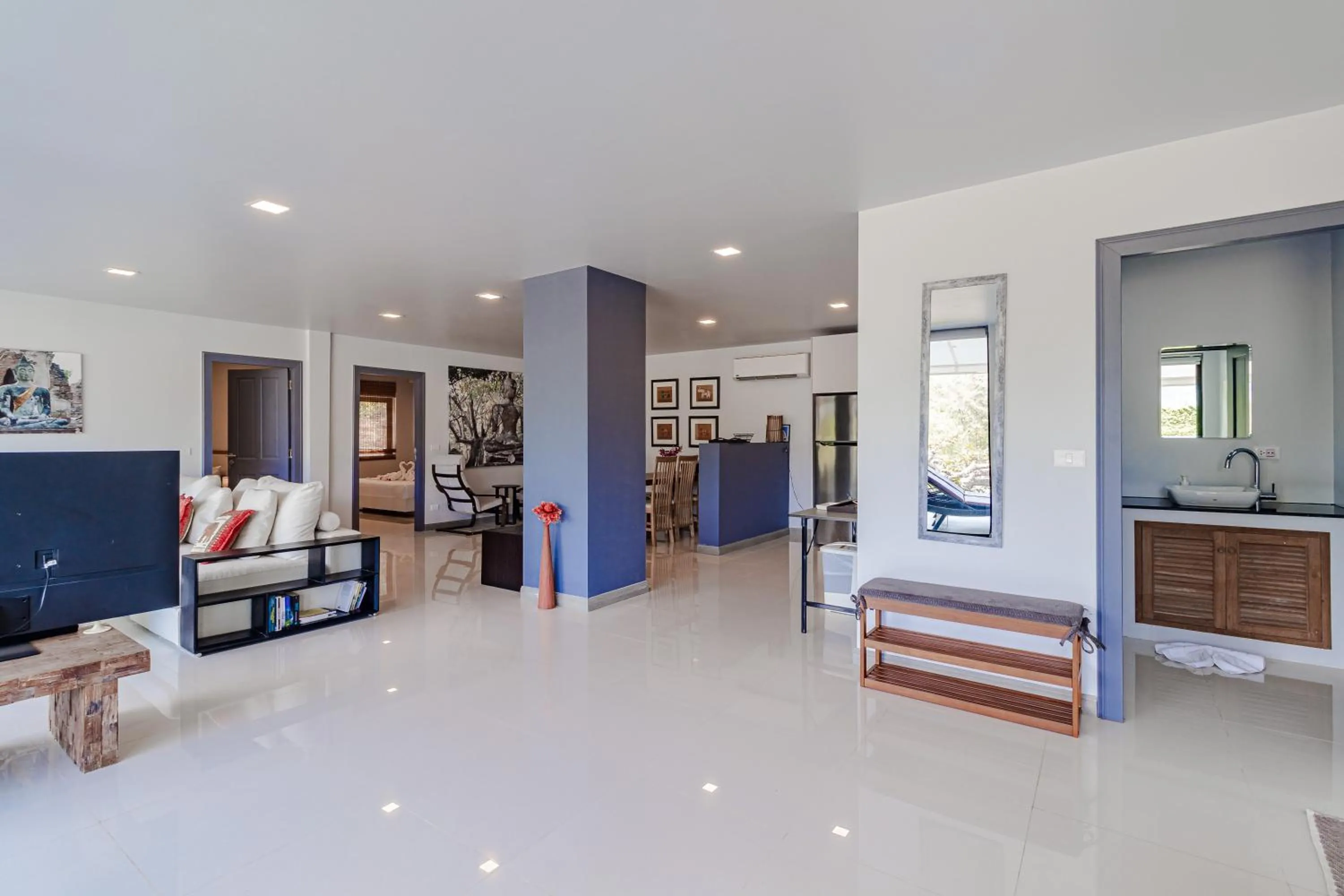 Living room in Kamala Beach Estate Resort - SHA Extra Plus