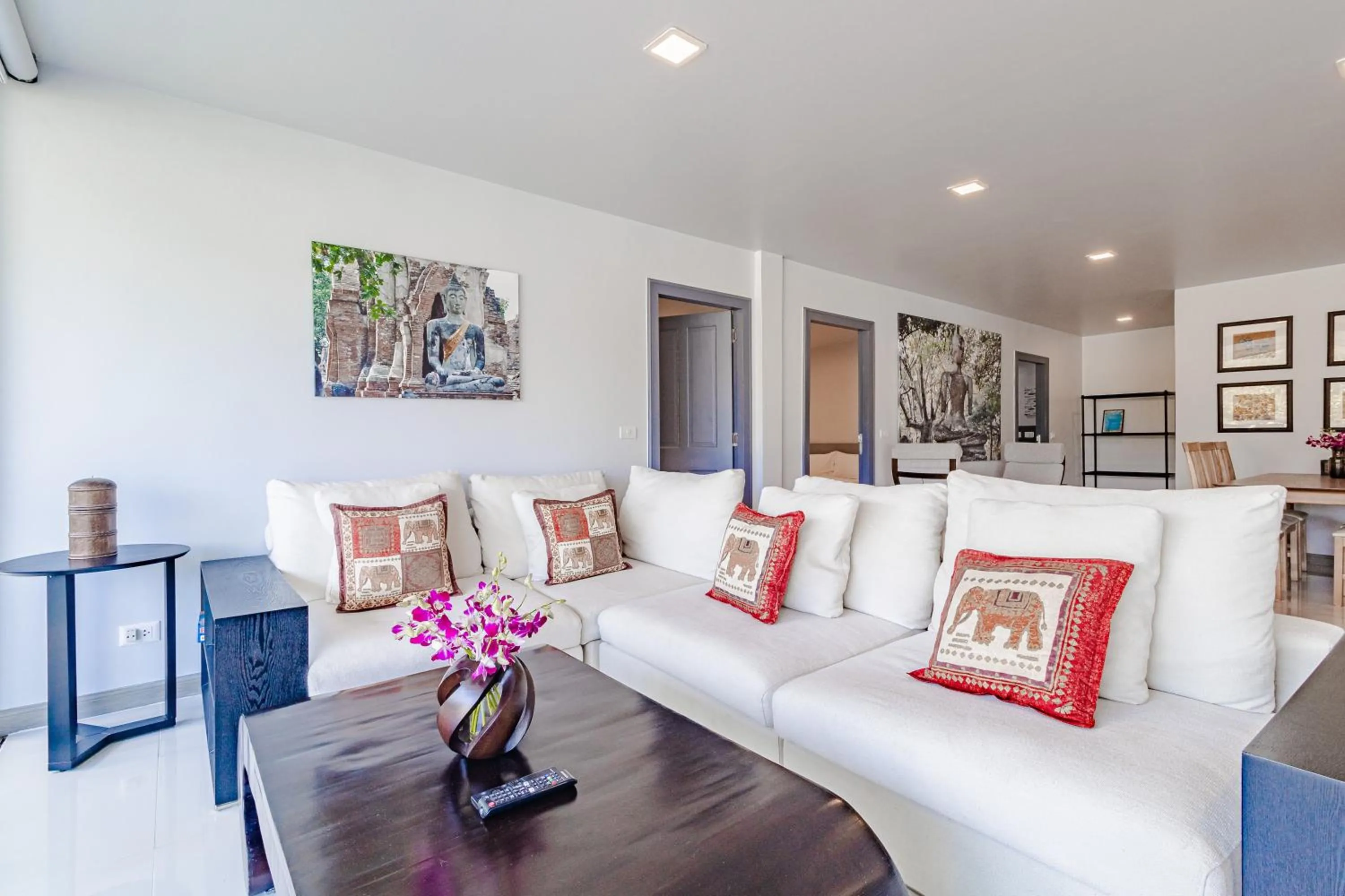 Living room in Kamala Beach Estate Resort - SHA Extra Plus