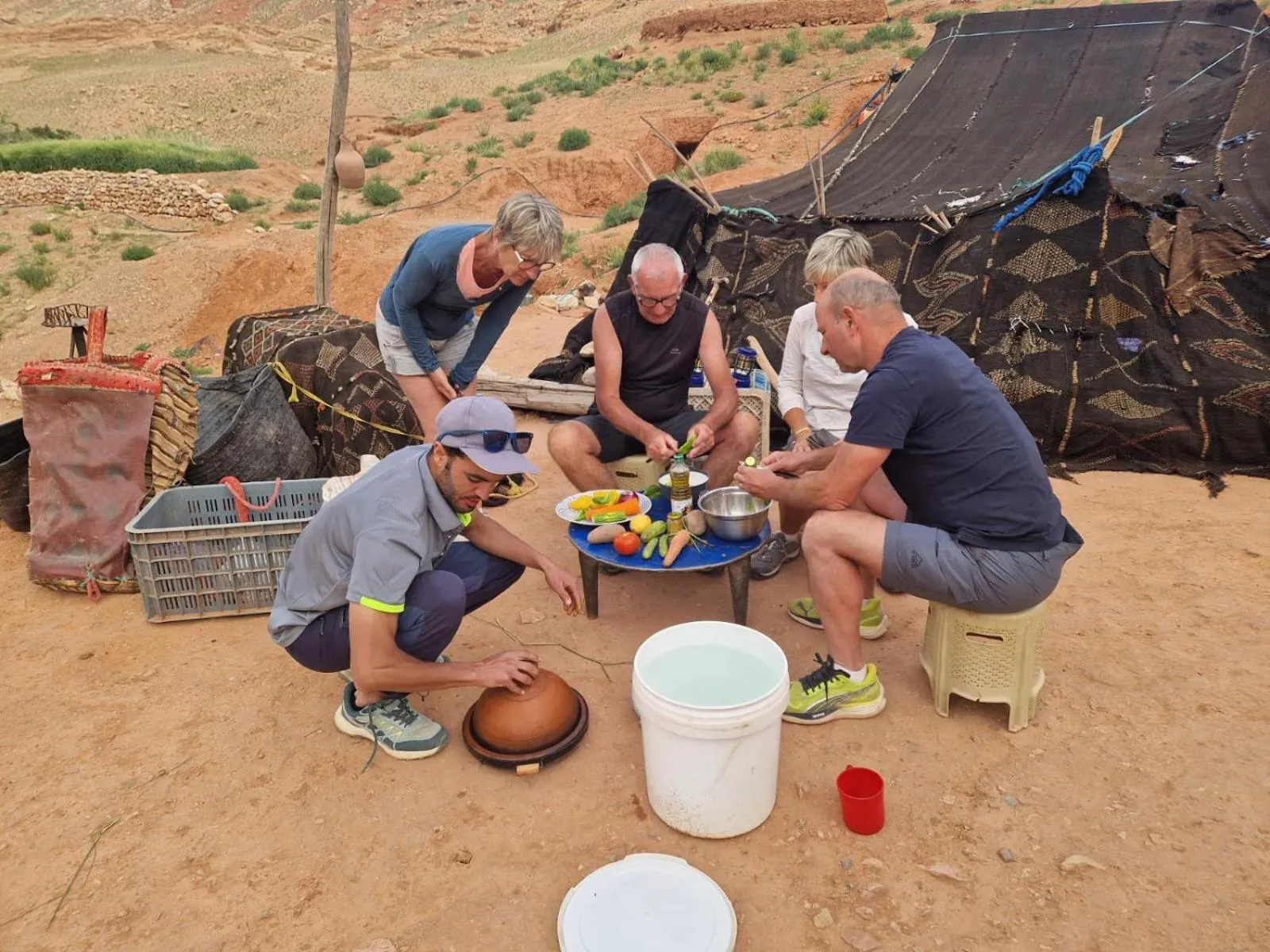 People in Hotel Restaurant Camping Berbère de la Montagne