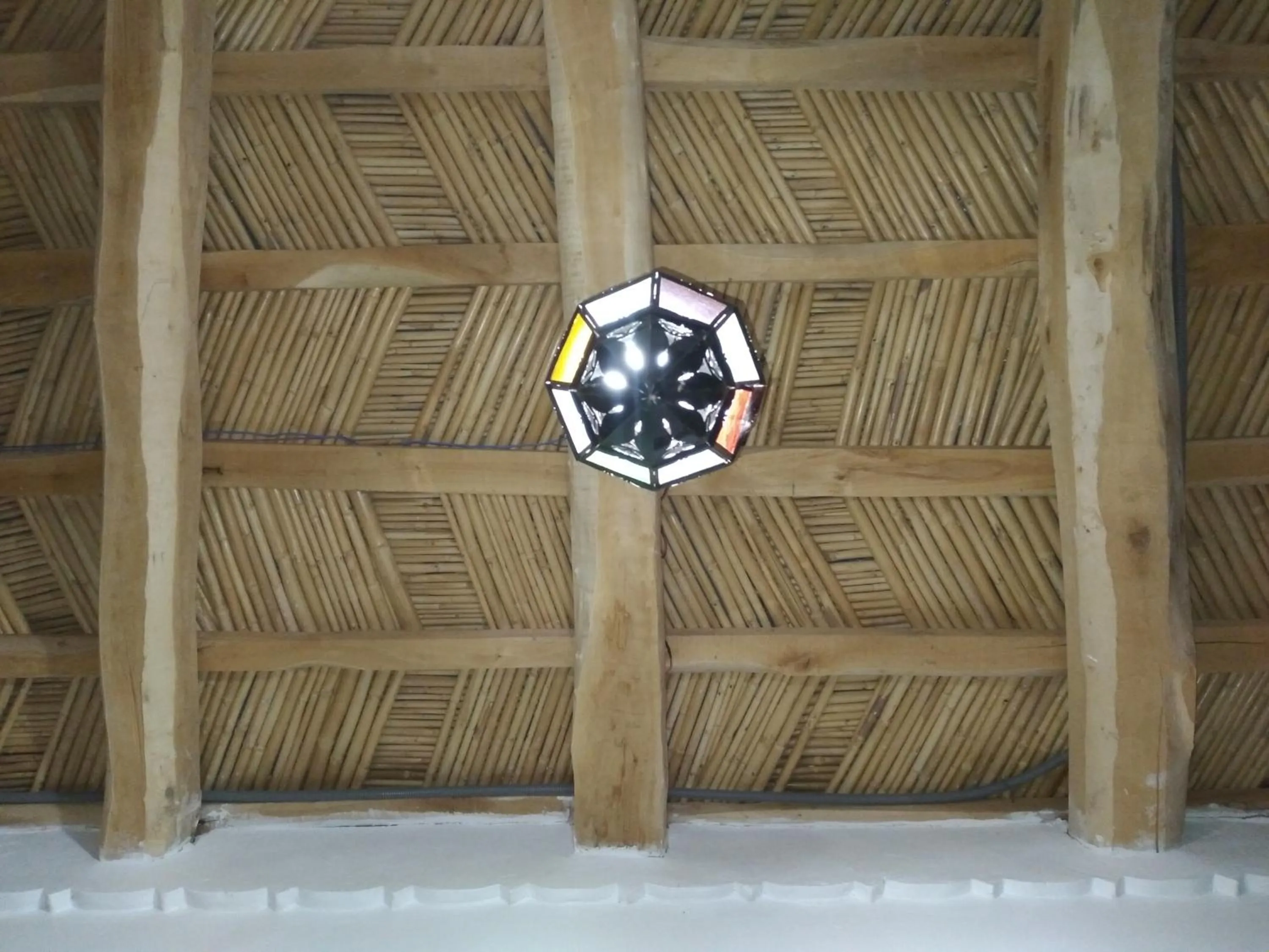 fireplace in Berbère de la Montagne HoteL