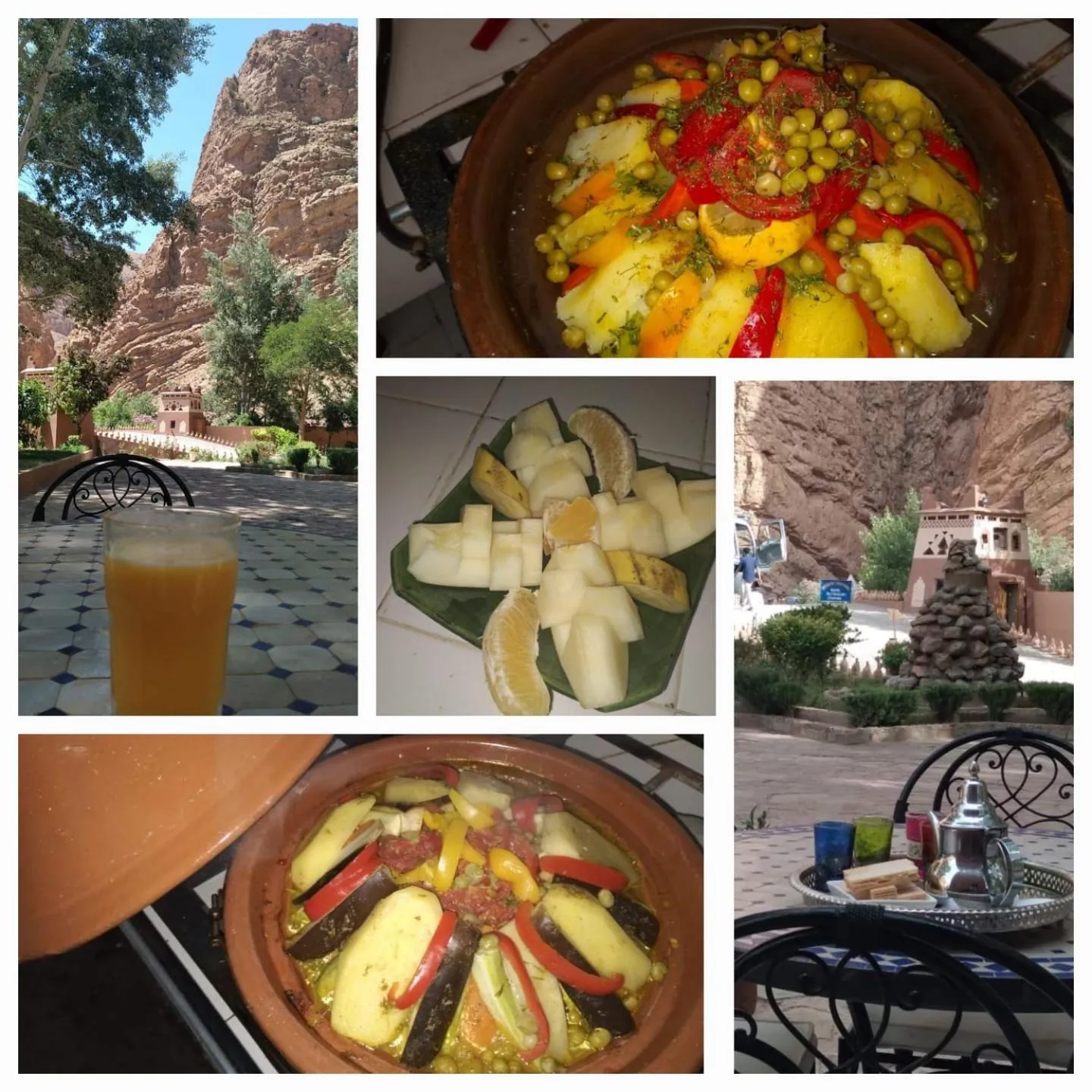 Food and drinks in Hotel Restaurant Camping Berbère de la Montagne