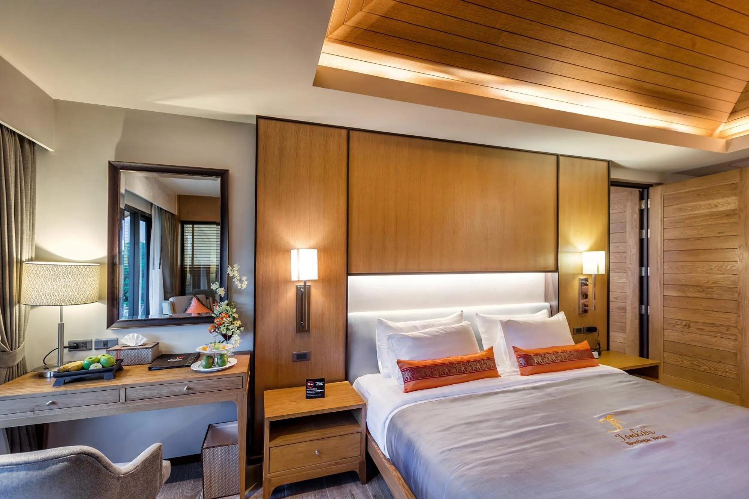 Bed in Jomkitti Boutique Hotel