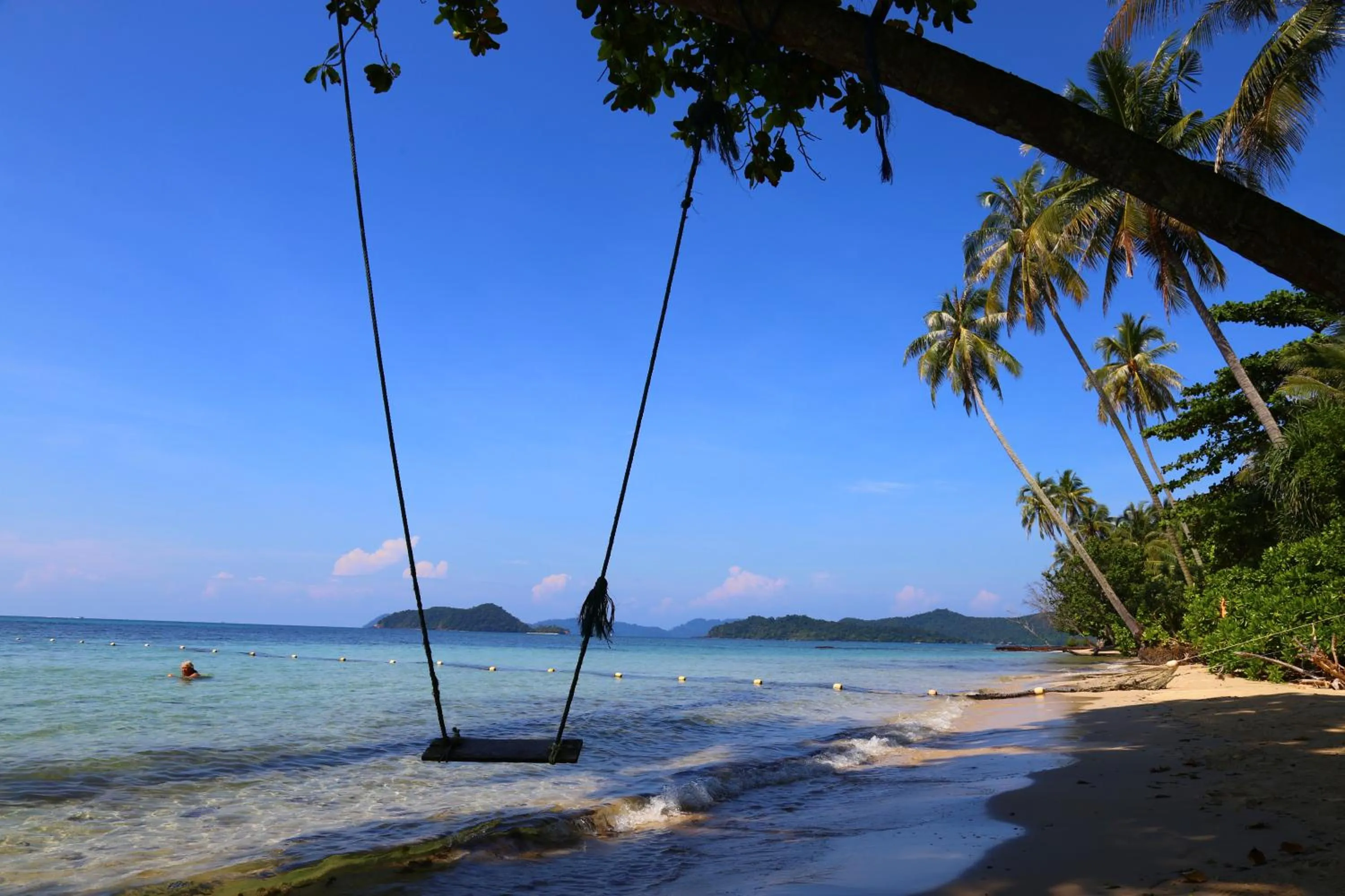 Natural landscape in Koh Mak White Sand Beach