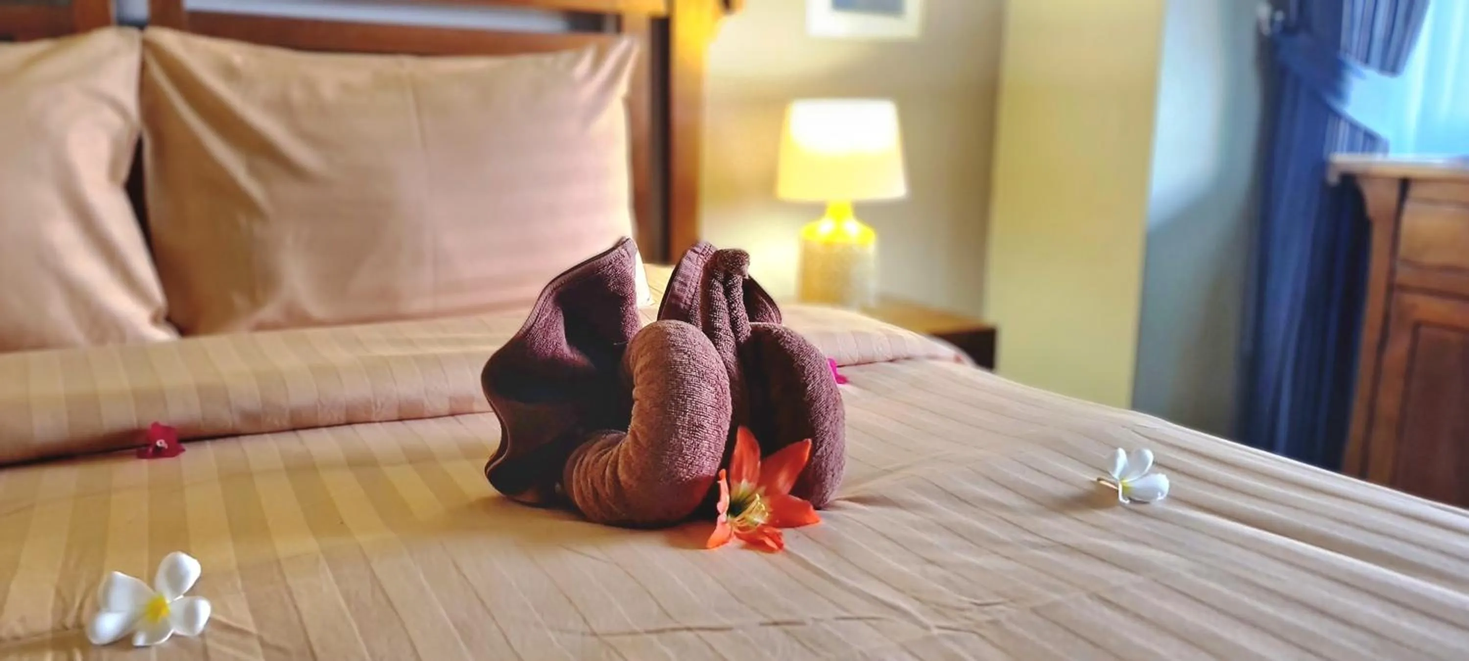 towels, Bed in Koh Mak White Sand Beach