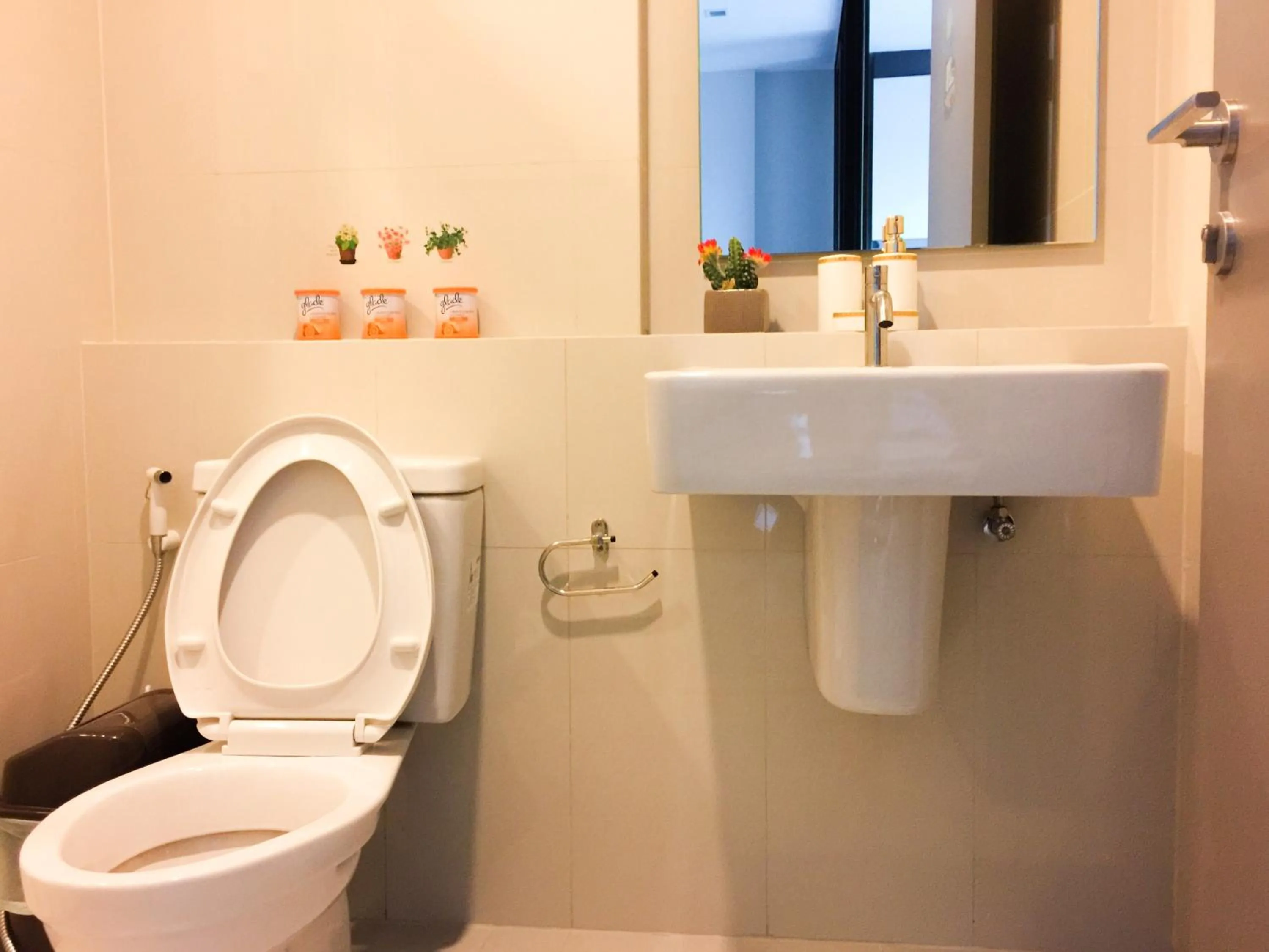 Bathroom in LLX Apartments at The Base condo