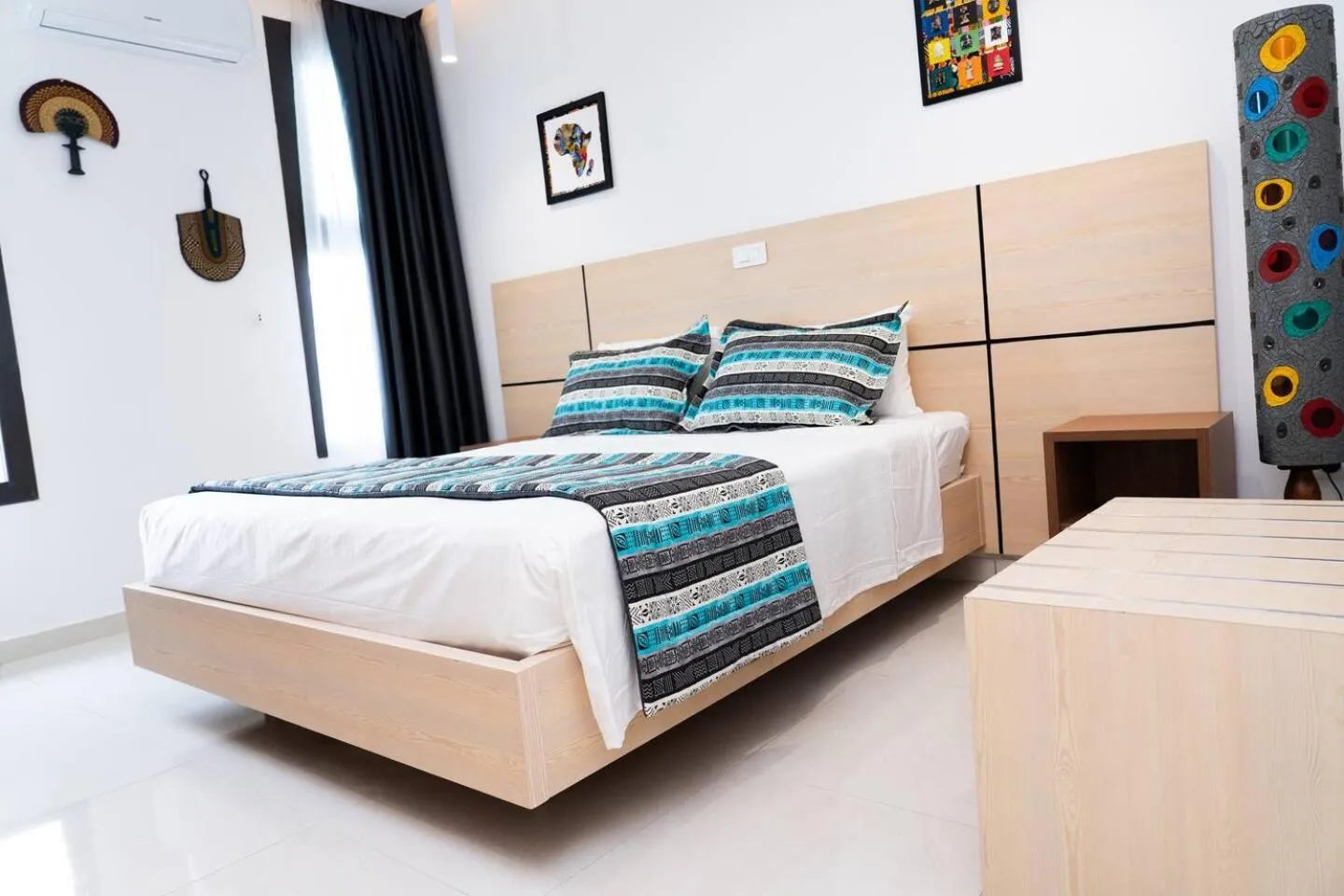 Bed in Palm Club Hotel