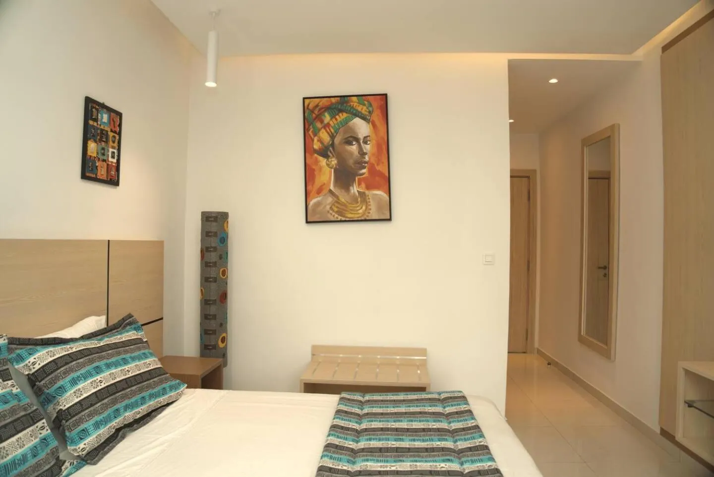 Bed in Palm Club Hotel