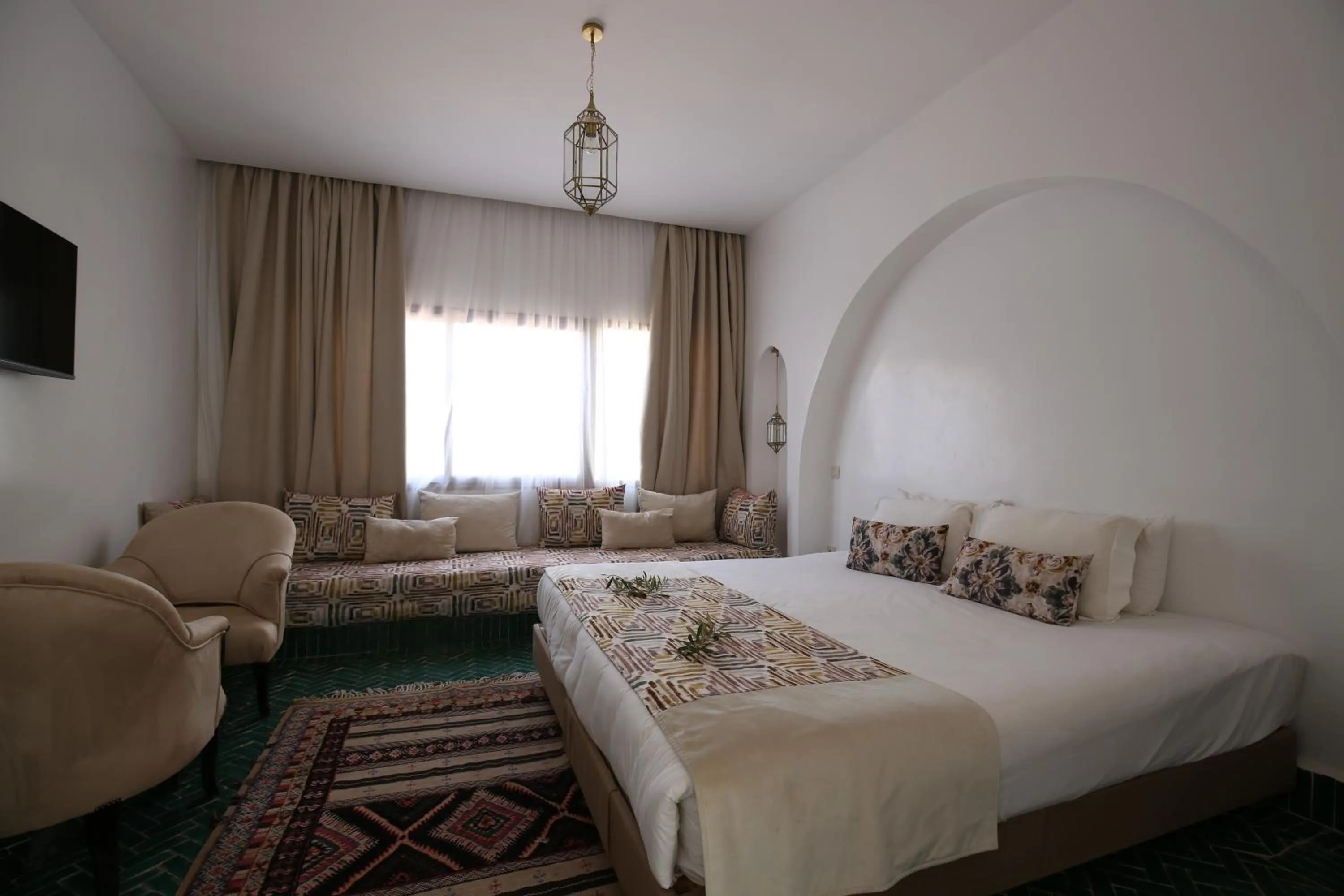 Bed in Ksar Shama - Atlas Mountain Escape